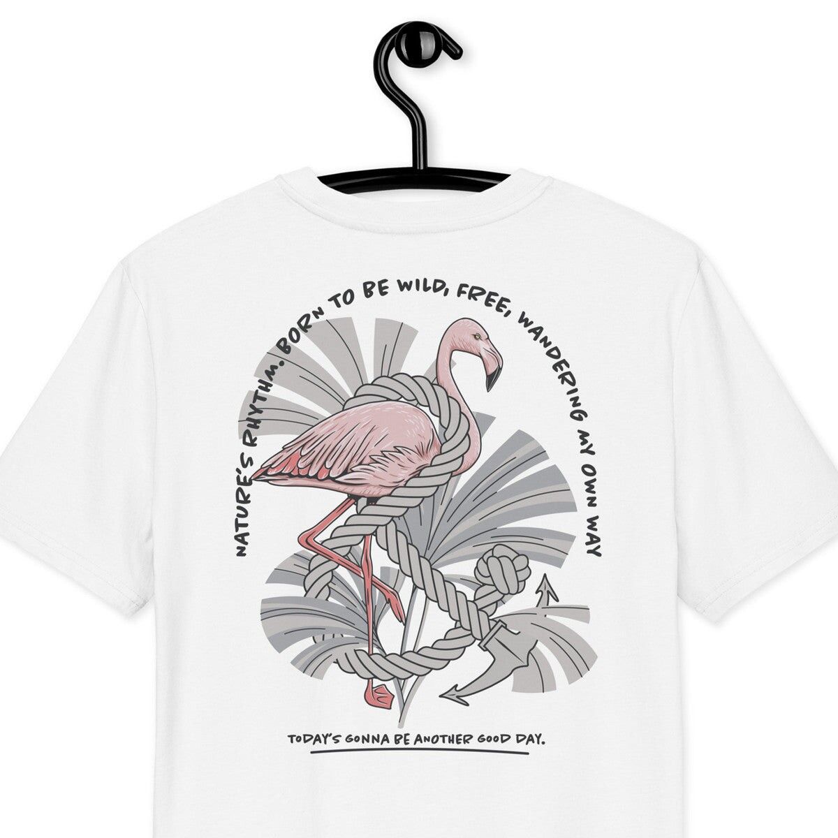 T-shirt in cotone biologico Flamingo Another Good Day
