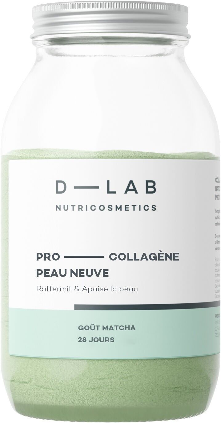 Pro-Collagène Peau Neuve Matcha - Raffermit & Apaise la peau - Compléments Alimentaires