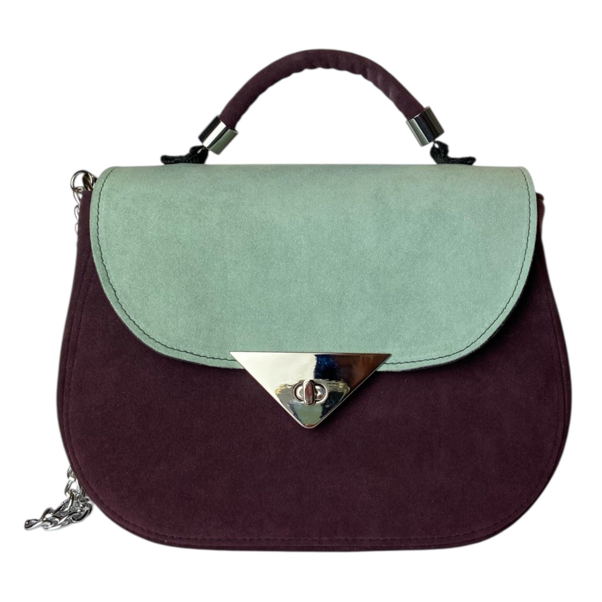 Everyday Mint & Bordeaux - Borsa donna a mano e tracolla