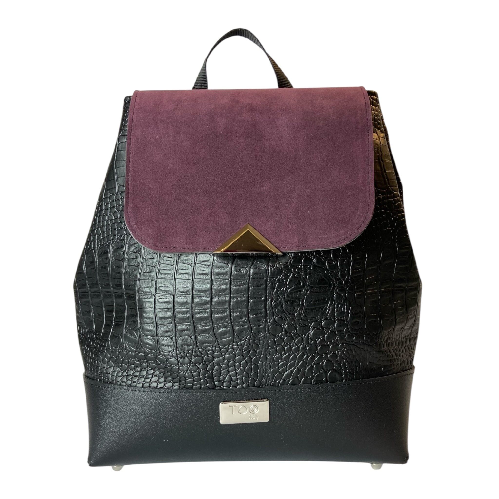 Tre Terzi Zaino Nero Cocco - Zaino donna