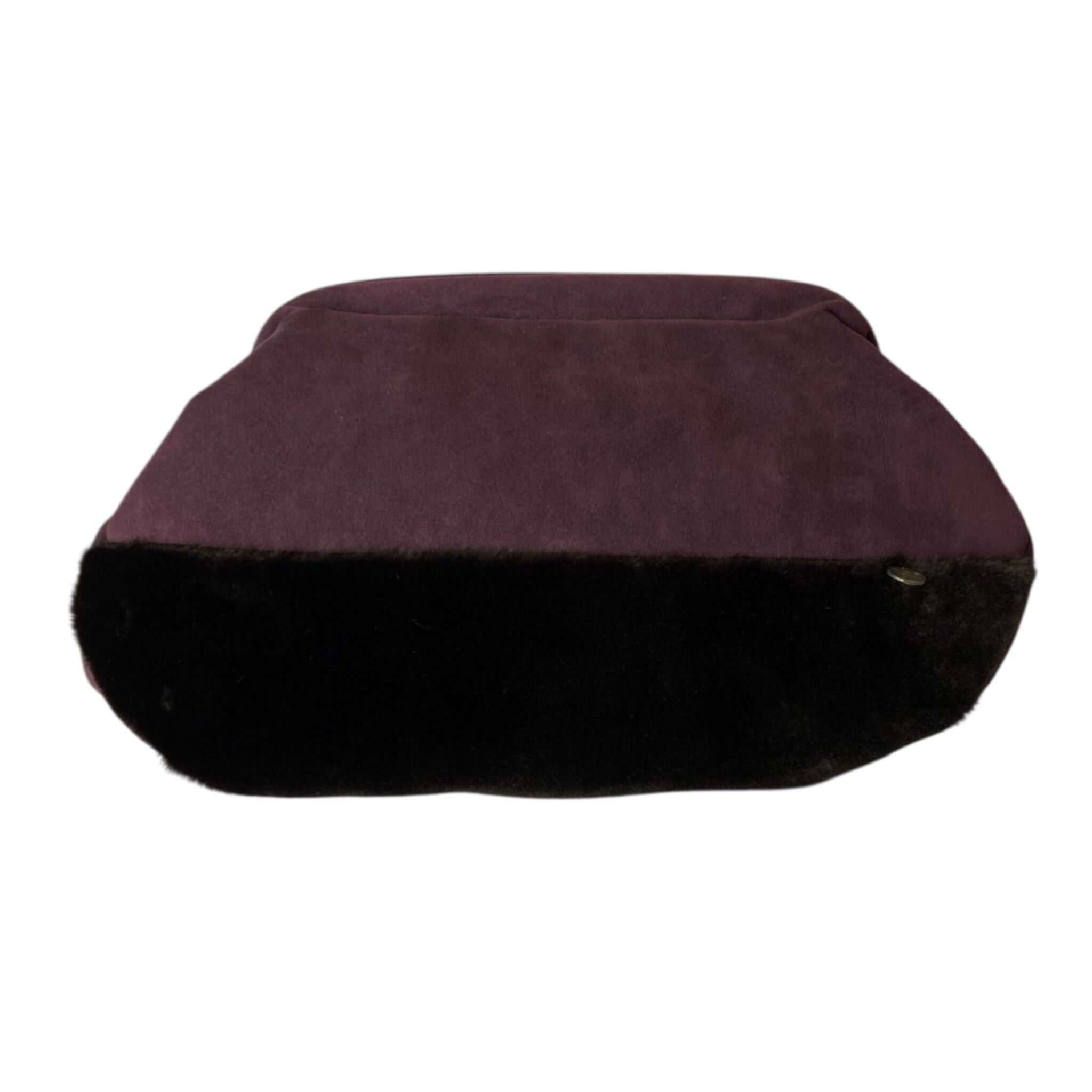 Fluffy Bordeaux Noir - Pouch donna
