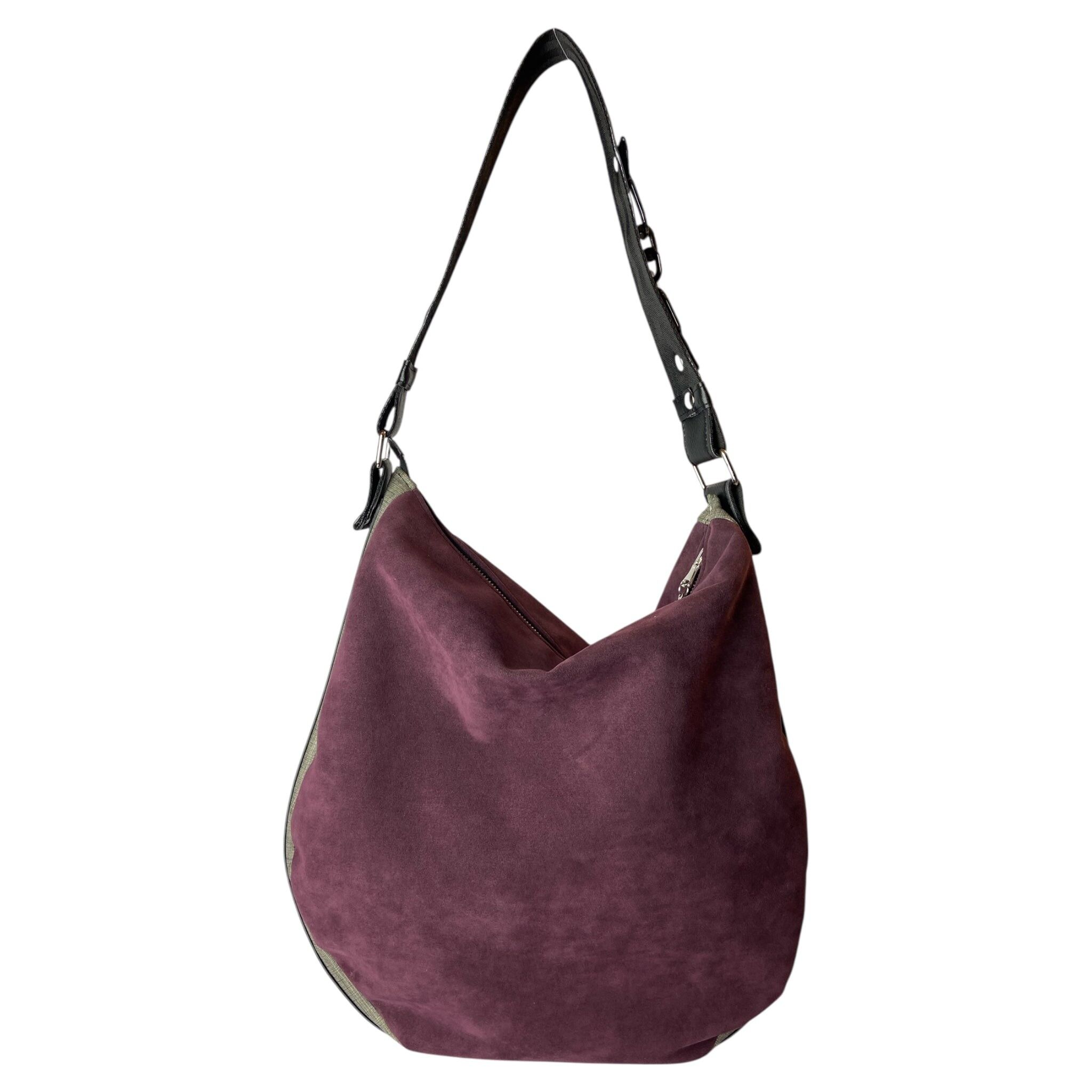 Hobo Trapezio Pflaume - Damen-Umhängetasche