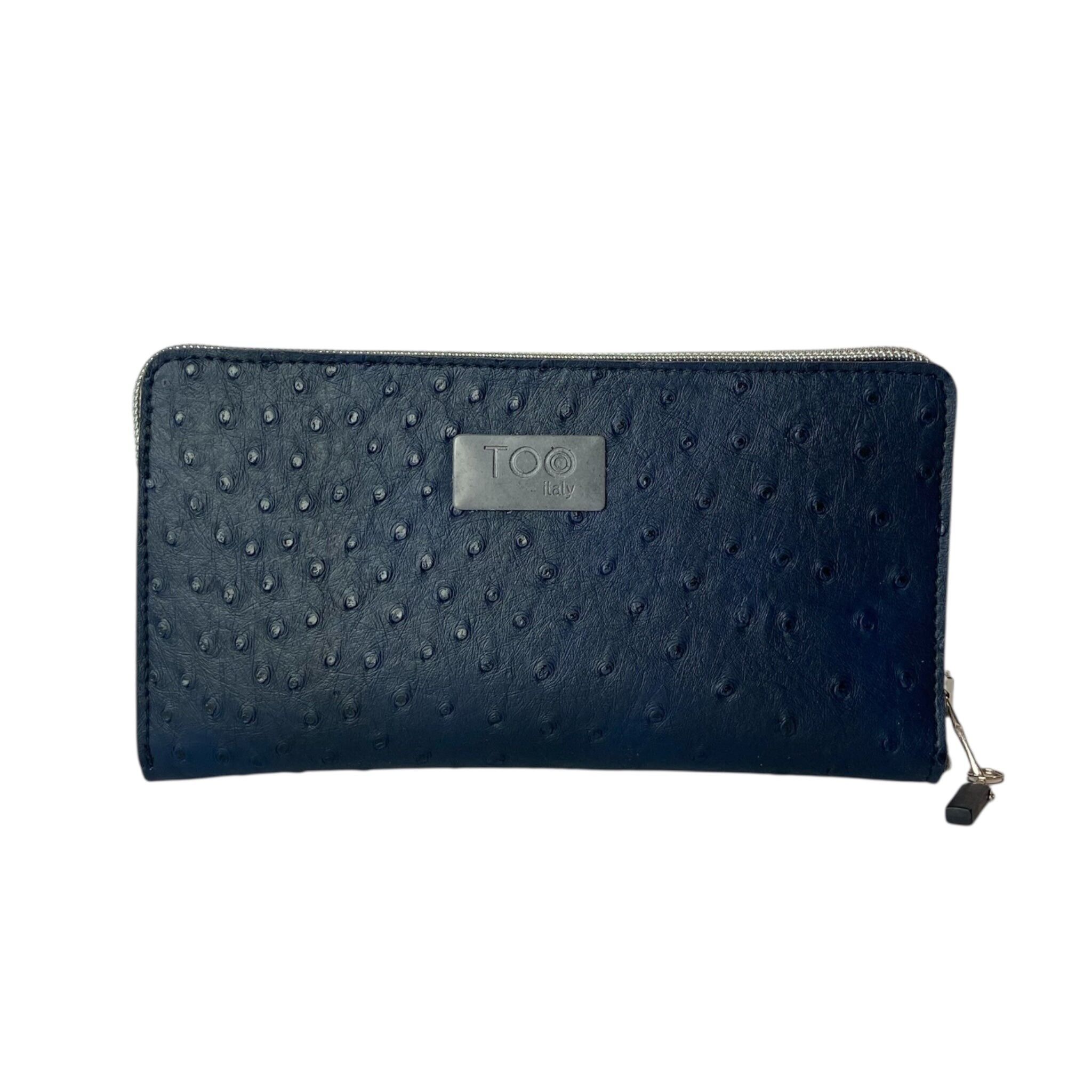 Maxi Blue Straußengeldbörse - Damengeldbörse