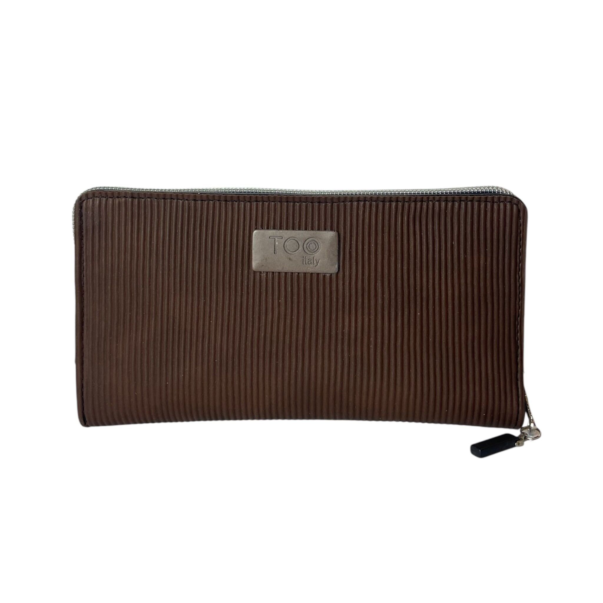 Maxi Braun Gestreifte Geldbörse - Damen Geldbörse