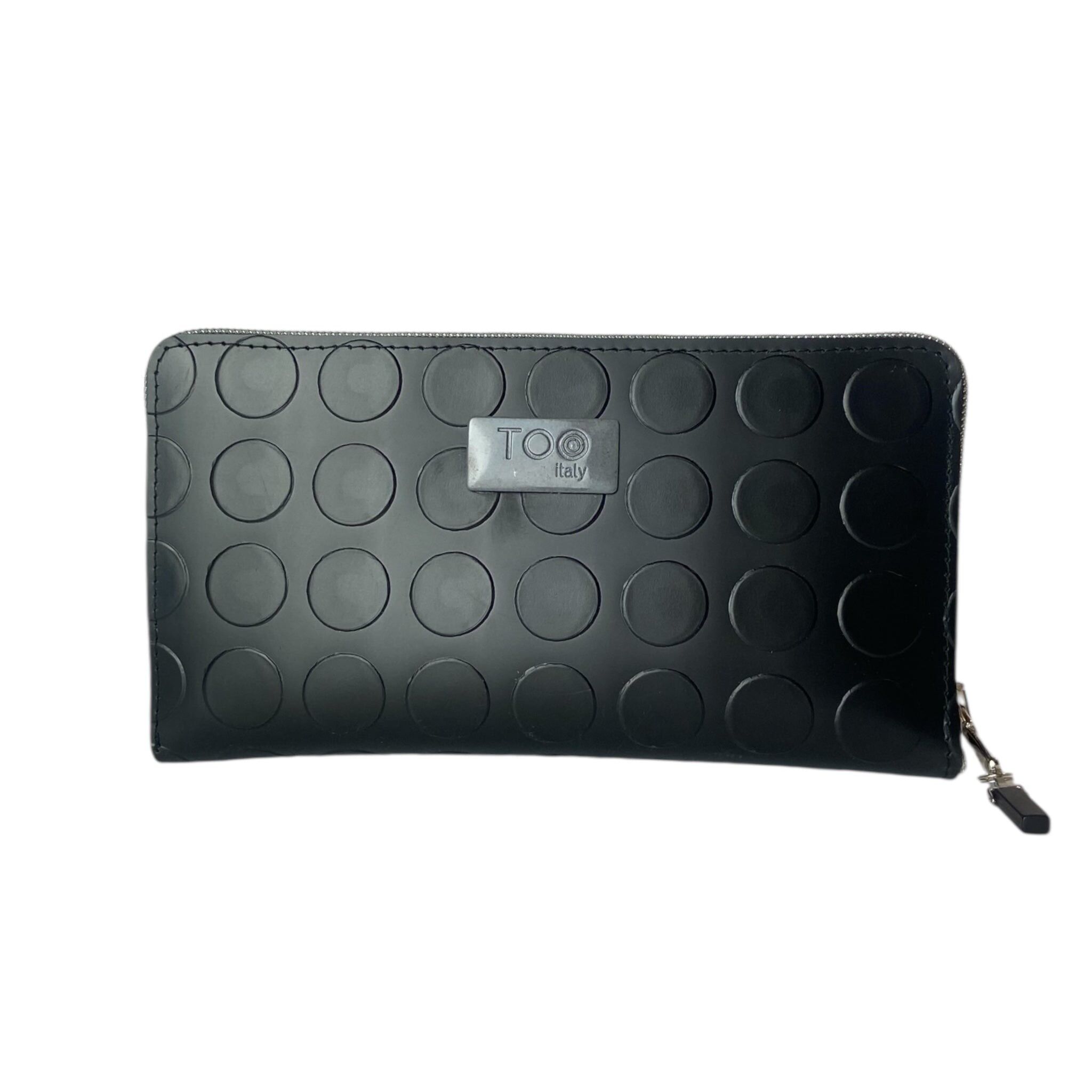 Maxi Black Bolted Wallet - Damenbrieftasche