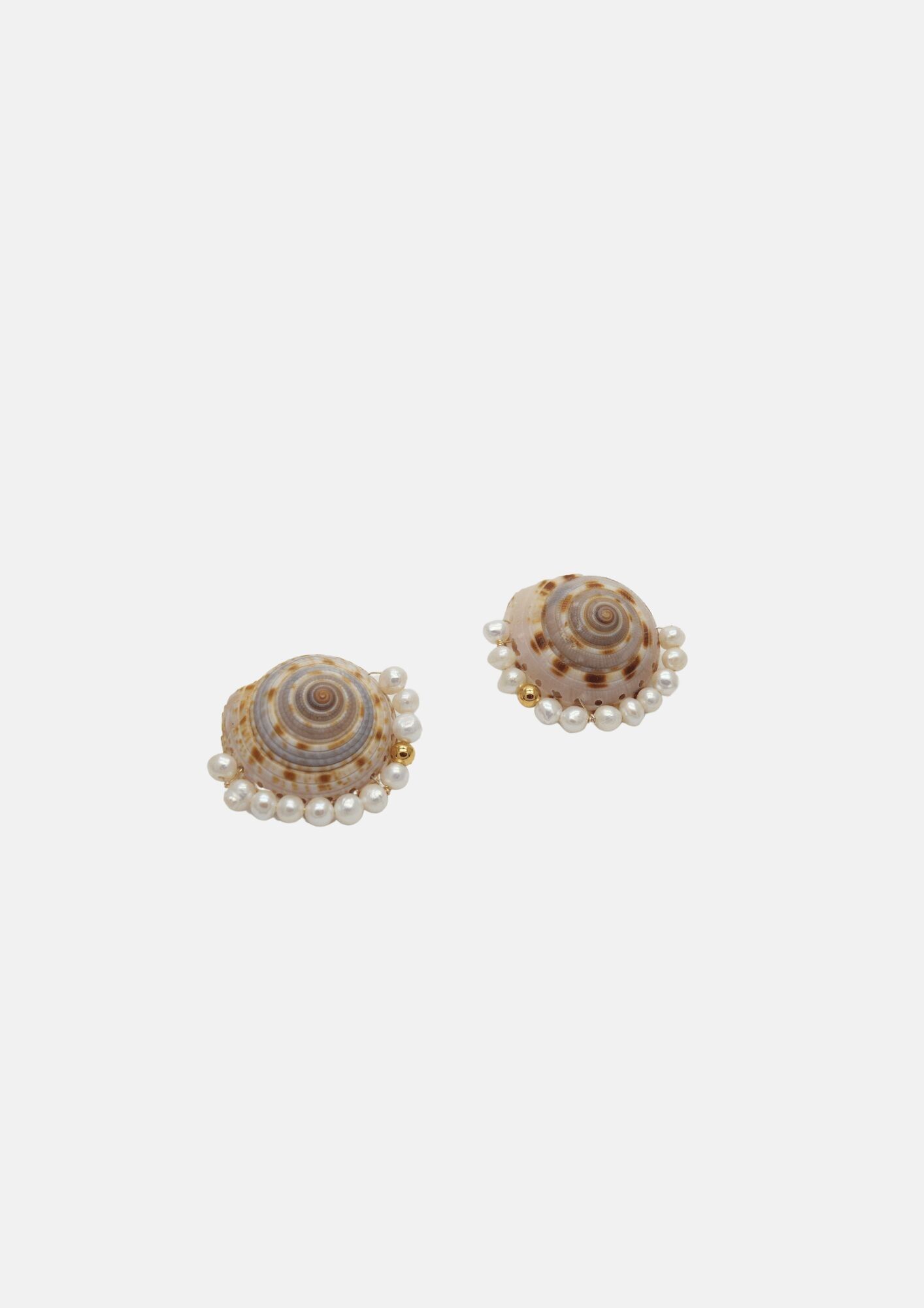 Chanel shell earrings