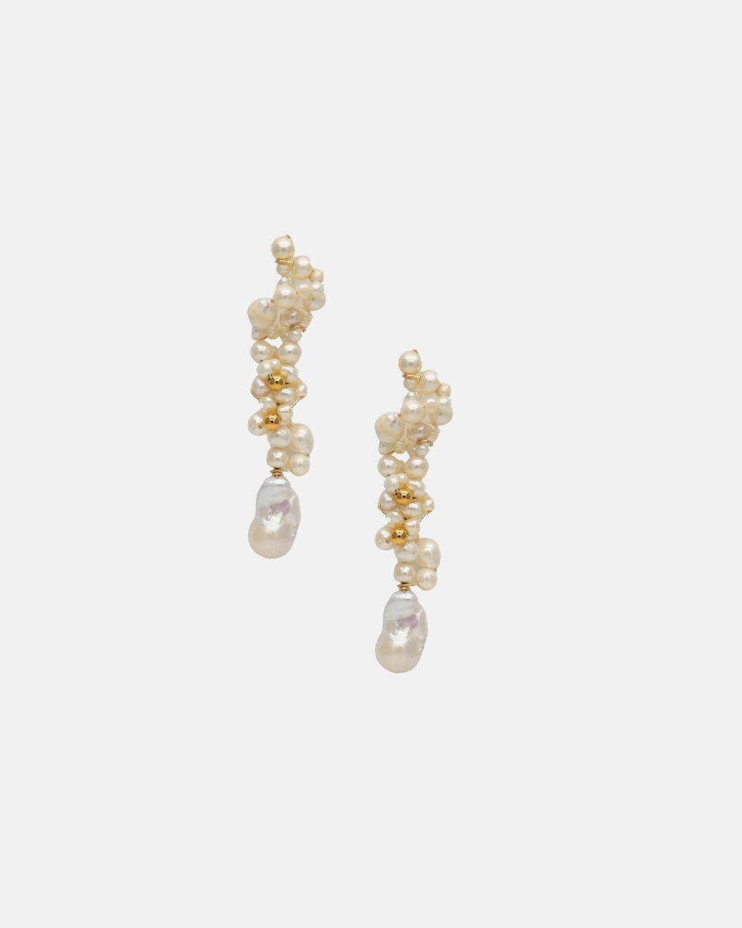 Max long pearl earrings