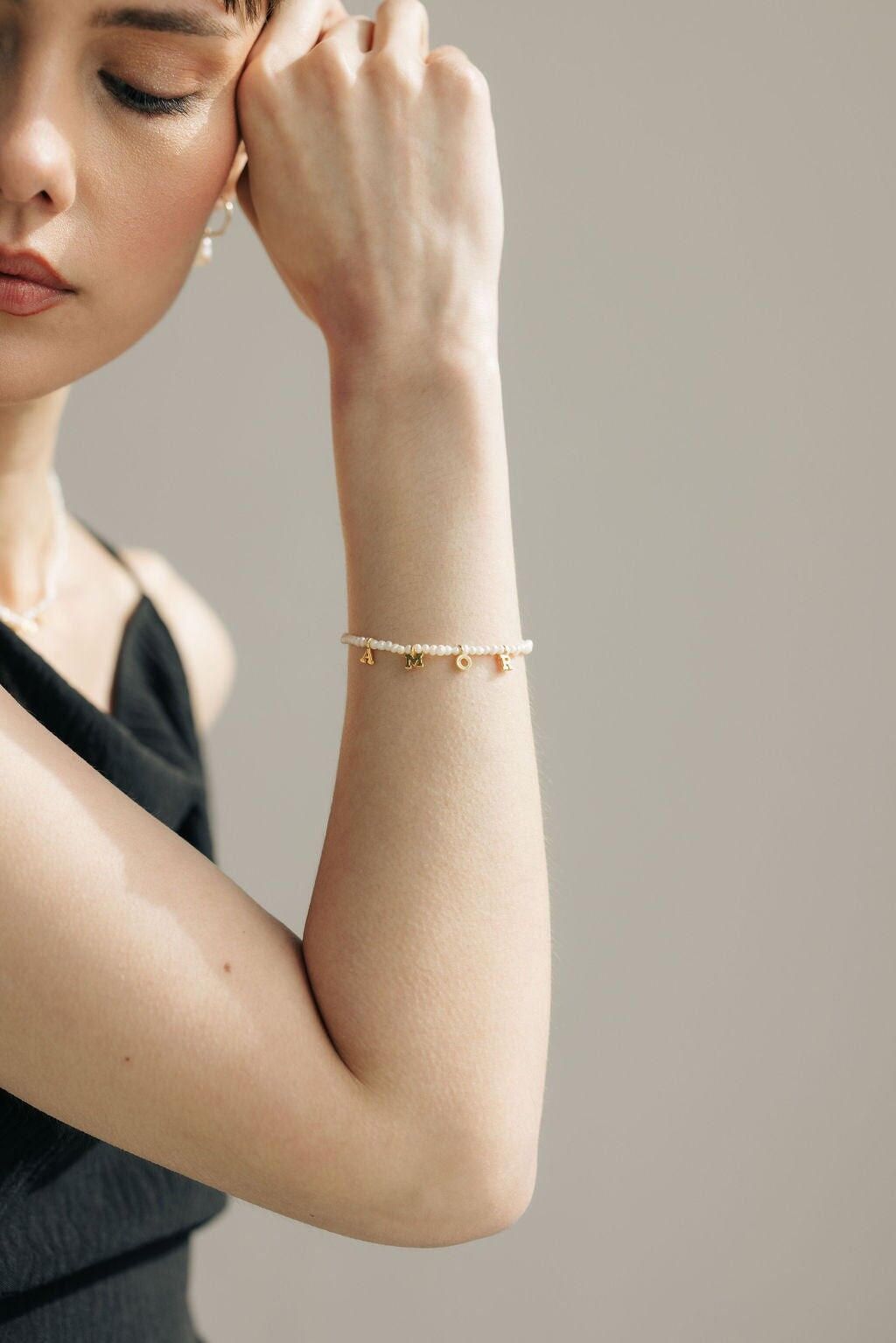 Rime initials bracelet