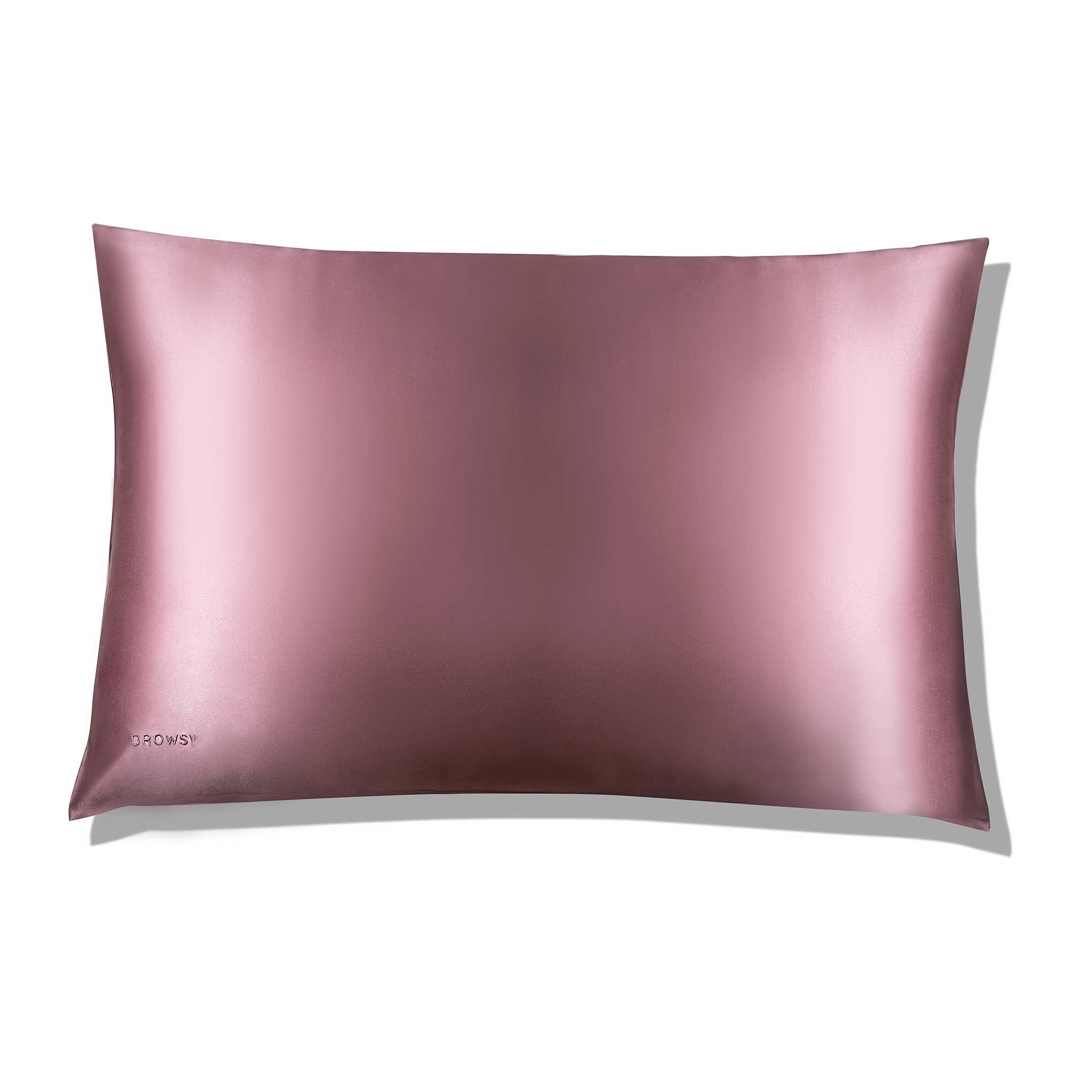 Taie d'oreiller en soie Damas Rose