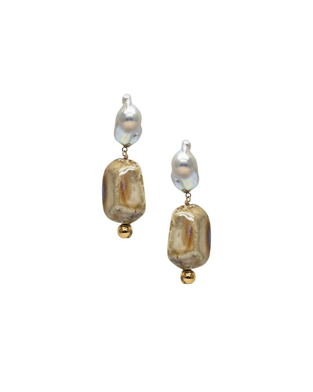 Beige Lena earrings