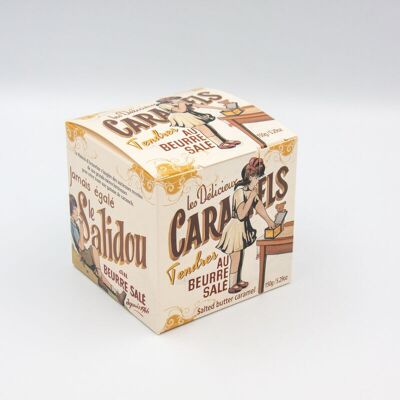 Gamme "Servez-vous" - Boite cube caramels tendres 150g