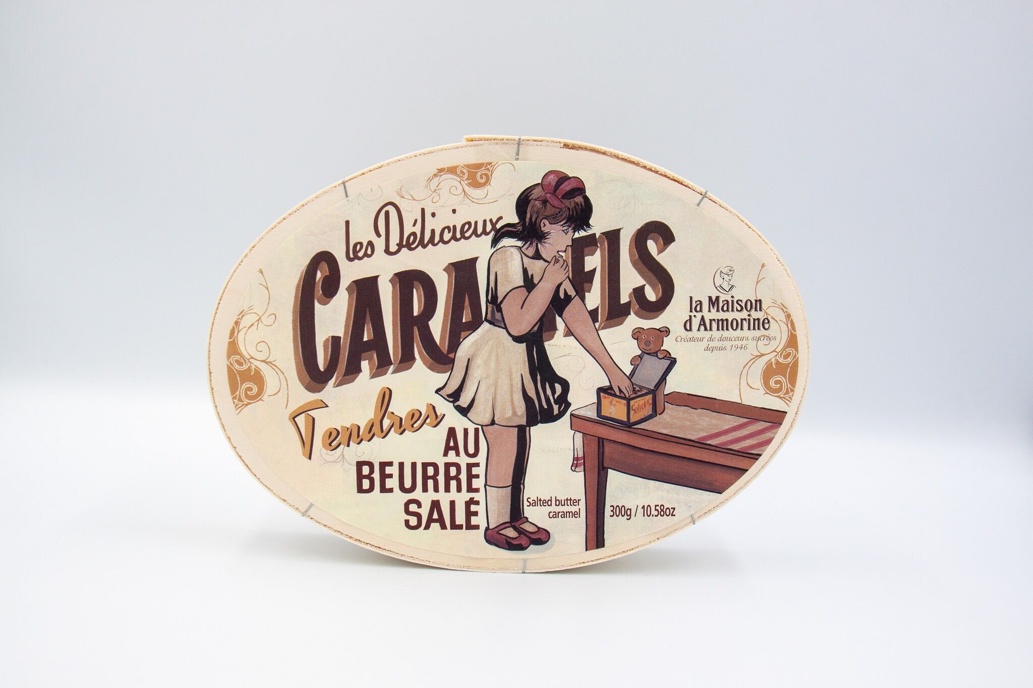 Gama "Serve-vous" - Lata caramelo ovalada 300g