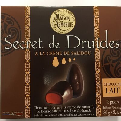 Etui "Secret de Druides" chocolat au lait fourré à la crème de Salidou
