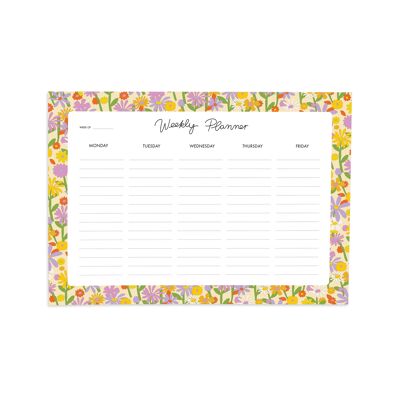 Agenda Hebdomadaire Jardin