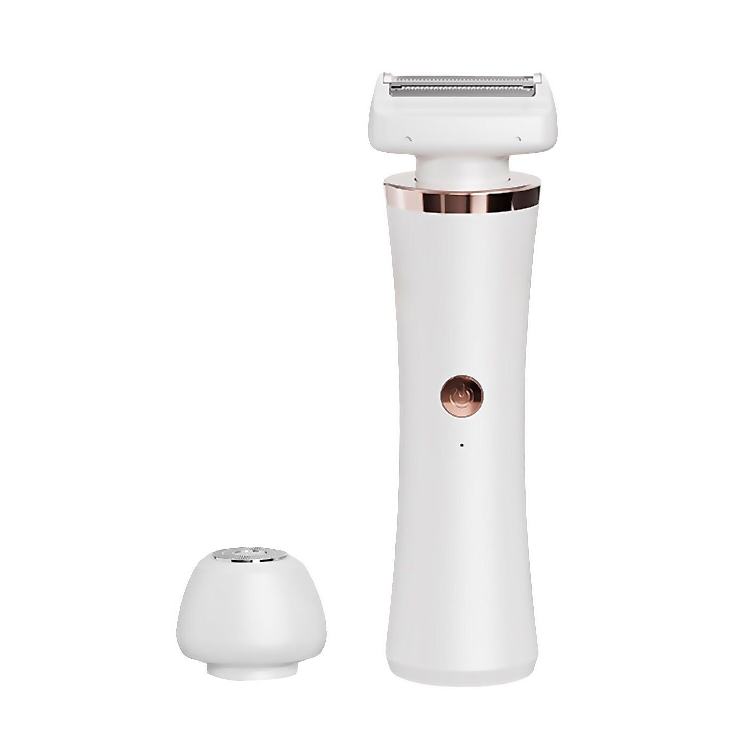 Epilatore 2 in 1 con doppia testina.Colore: Bianco