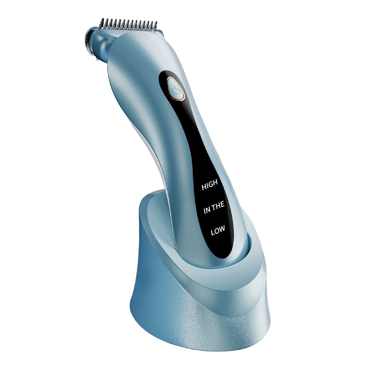 Epilatore con base di ricarica e 3 modalità per tutto il corpo.Colore: grigio blu