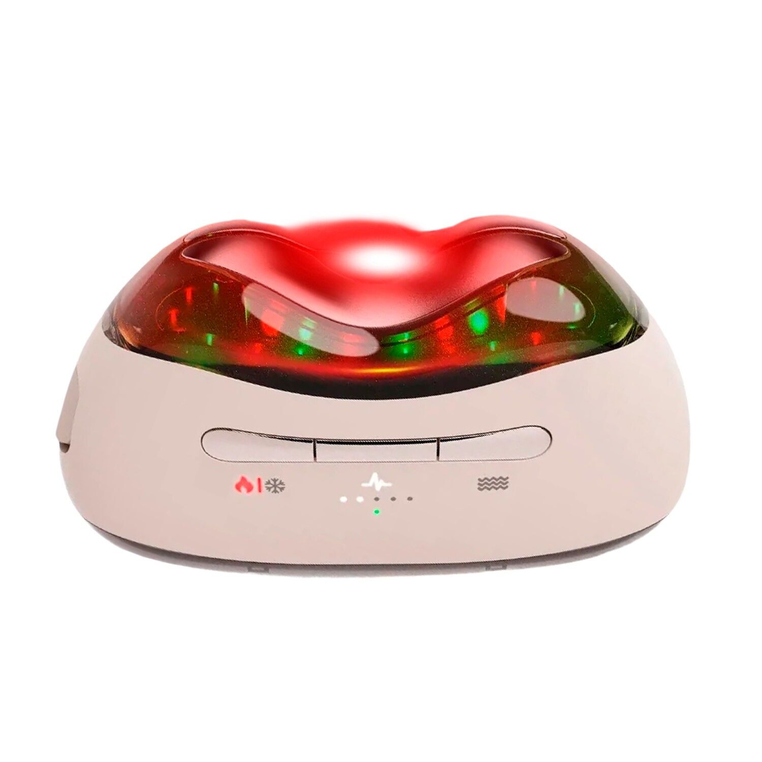 Dispositivo anti-invecchiamento con 6 modalità: caldo, freddo, LED, laser, EMS e vibrazione.Colore: Rosa