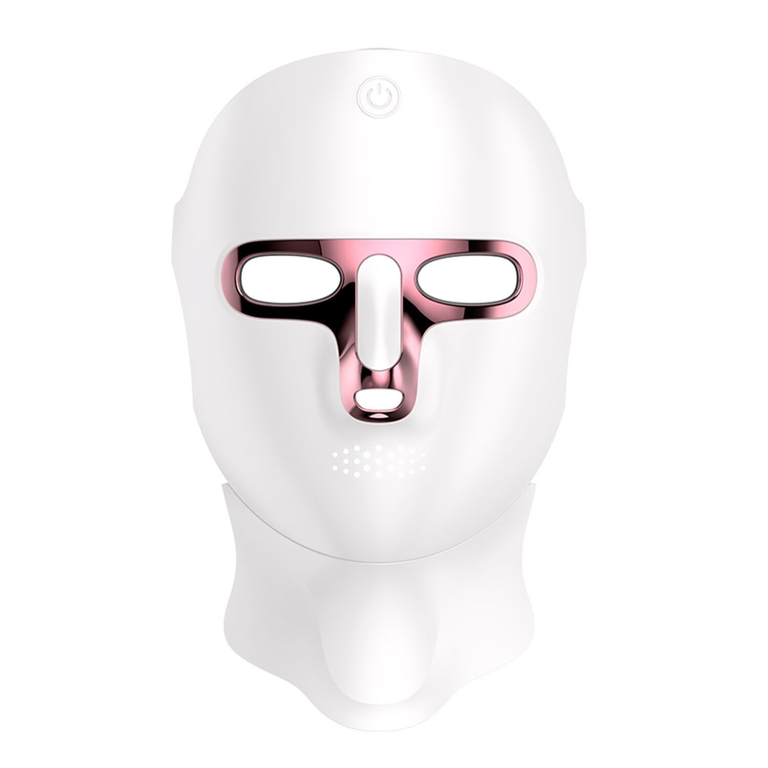 Maschera facciale wireless con trattamento di fototerapia a 7 colori. Viso e collo.Colore: Bianco