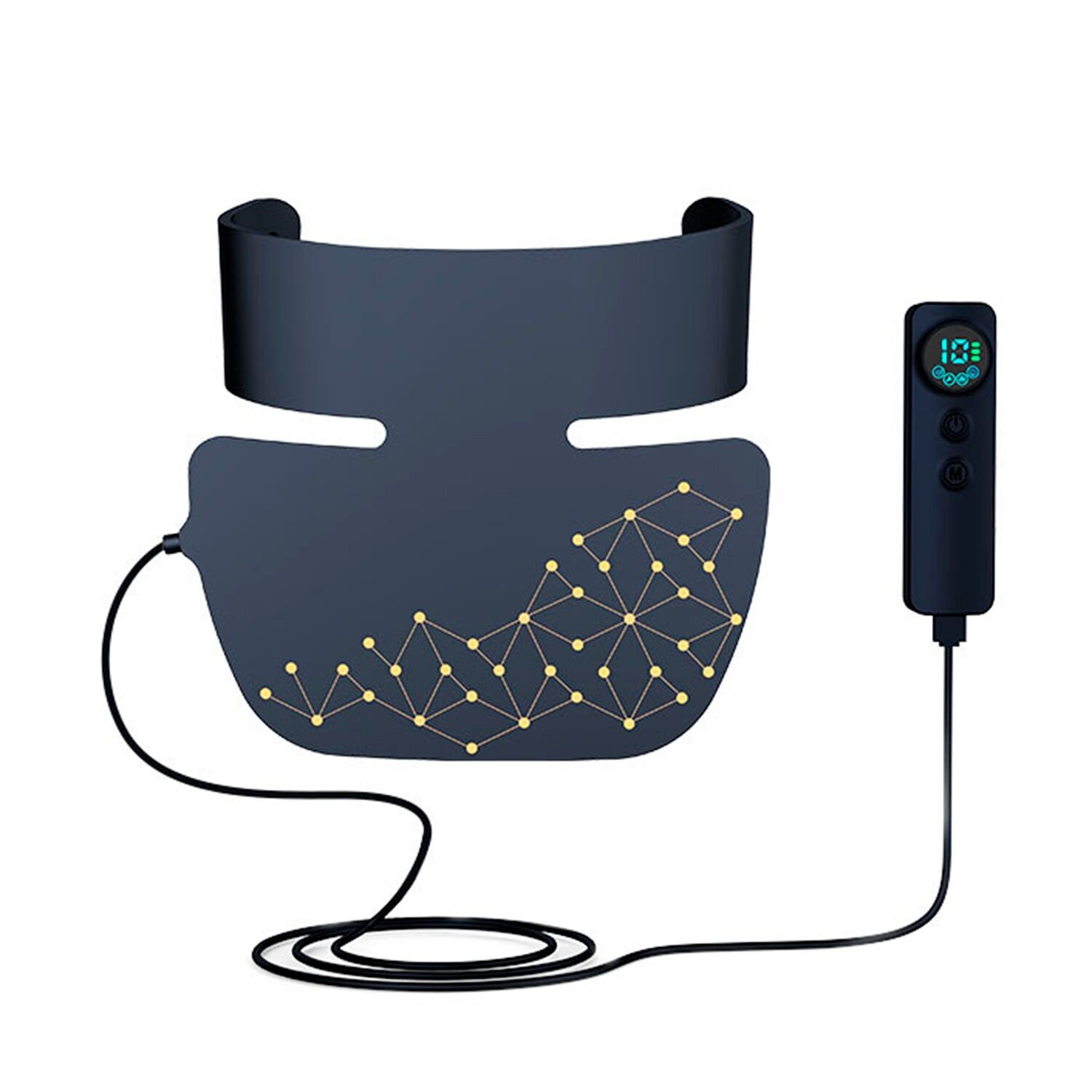 Maschera per il collo con trattamento a luce LED in 4 colori. Colore: Nero