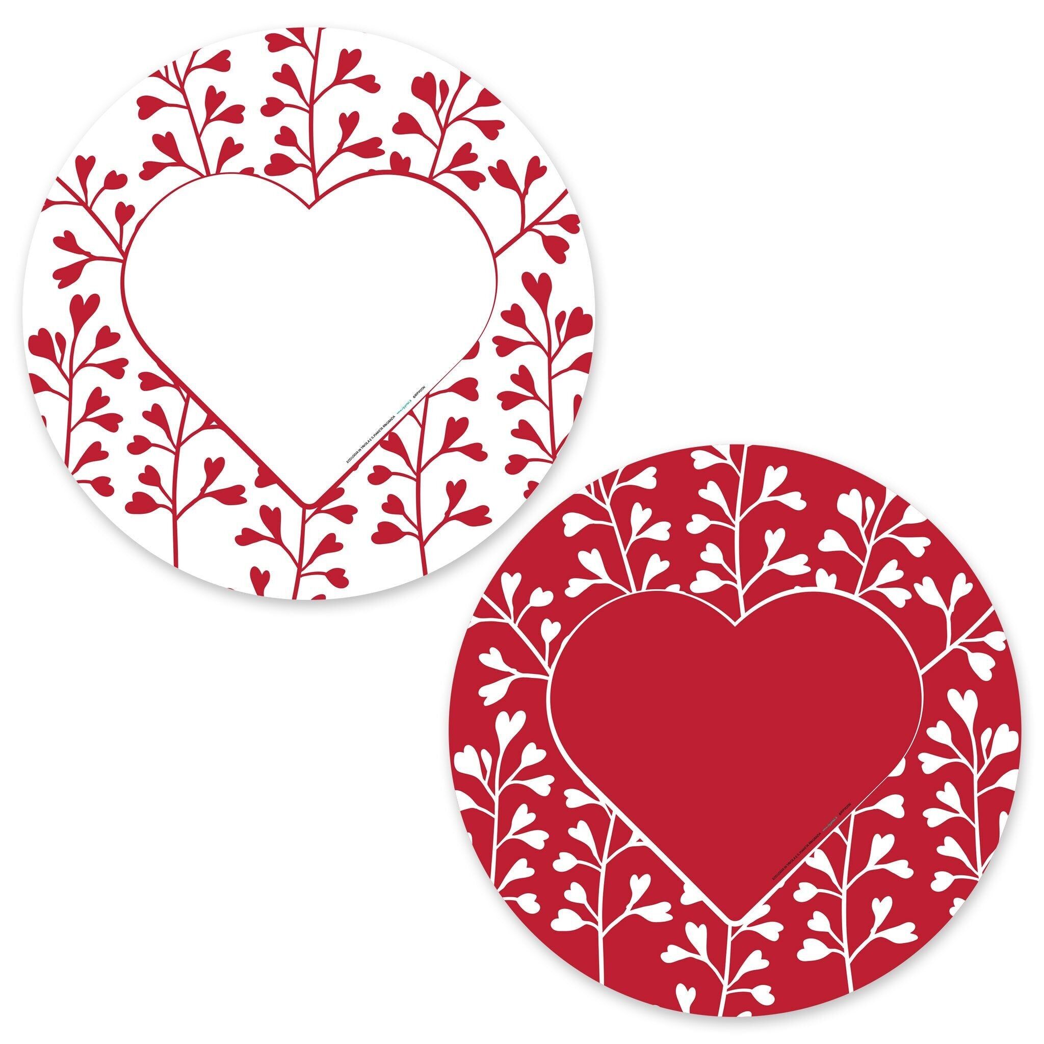 Elegant and eco-friendly blackberry-themed placemats for a special Valentine's Day table.
