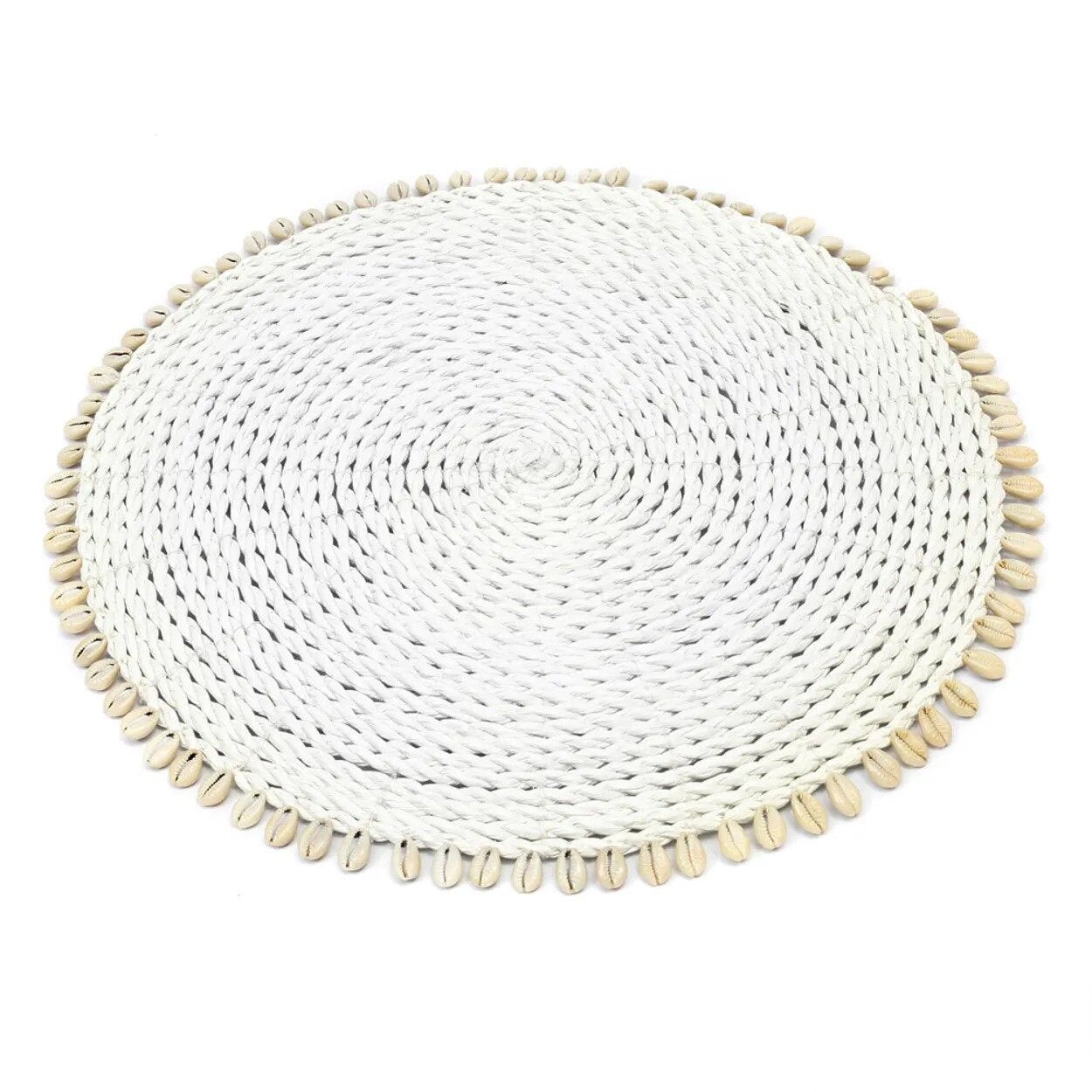 Tovaglietta Seagrass Shell - Bianco