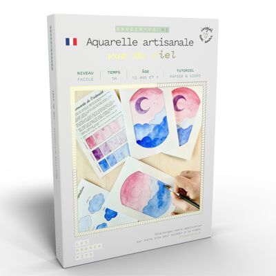 Kit Aquarelle Artisanale "Vue du ciel"