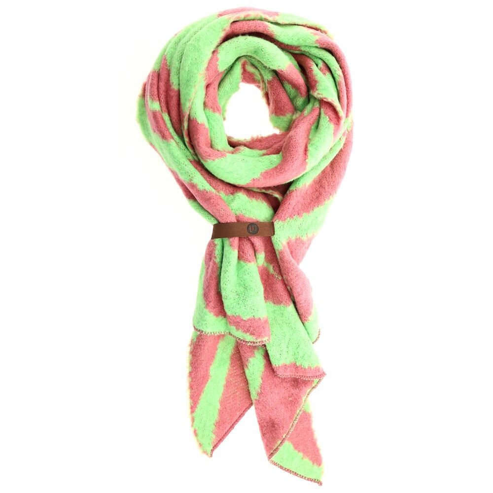 Sciarpa Fem Zebra Rosa Verde