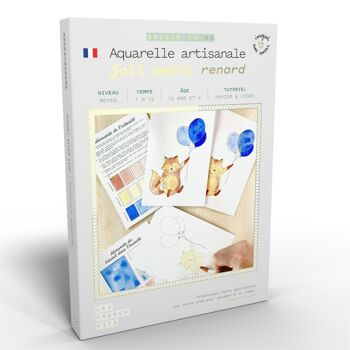 Kit Aquarelle Artisanale "Joli Petit Renard" 1