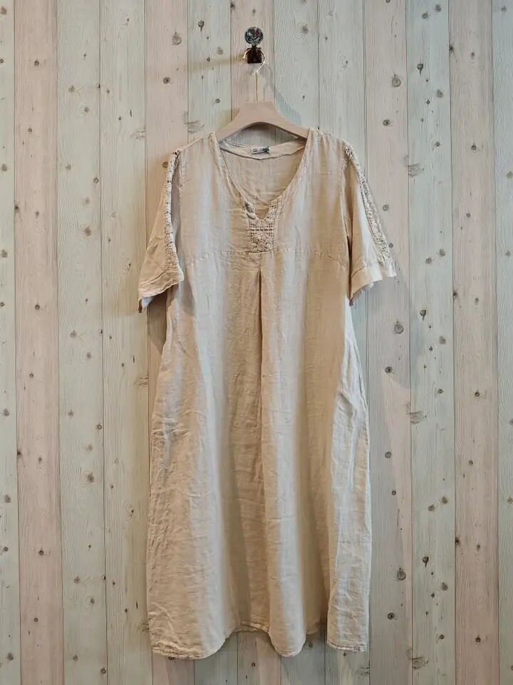 RIF 25343 ABITO IN PIZZO DI LINO 100%