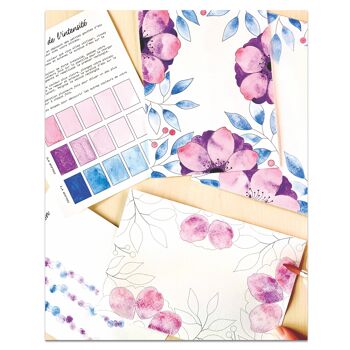 Kit Aquarelle Artisanale "Belles anémones" 4