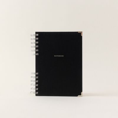 Libreta Classic A5 · Negra (Pauta)