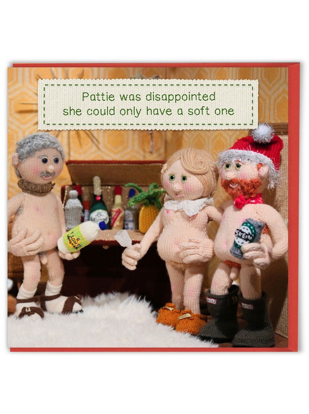 Divertente biglietto di Natale - Soft One di Nudinits