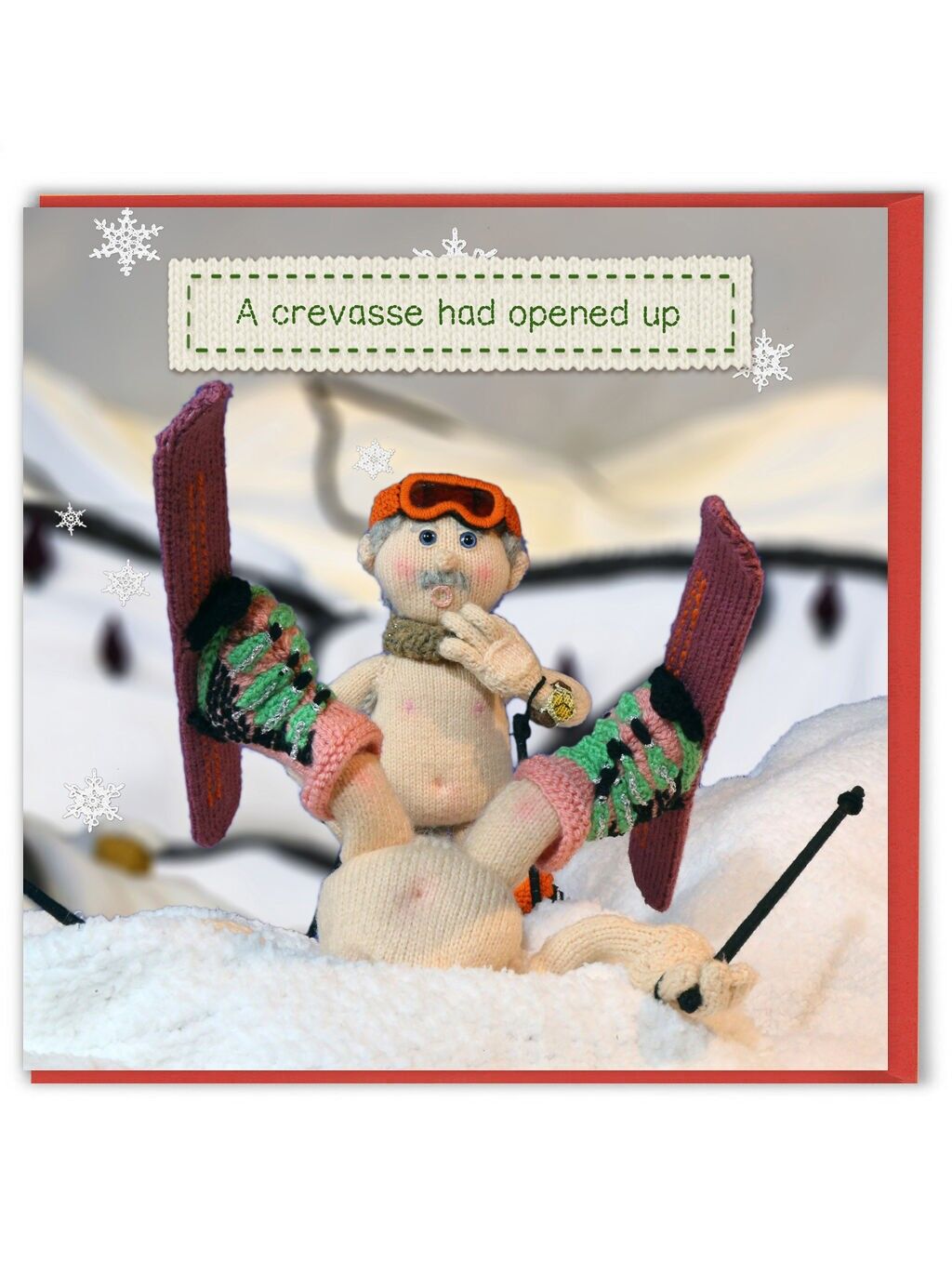 Divertente biglietto di Natale - Crepaccio aperto da Nudinits