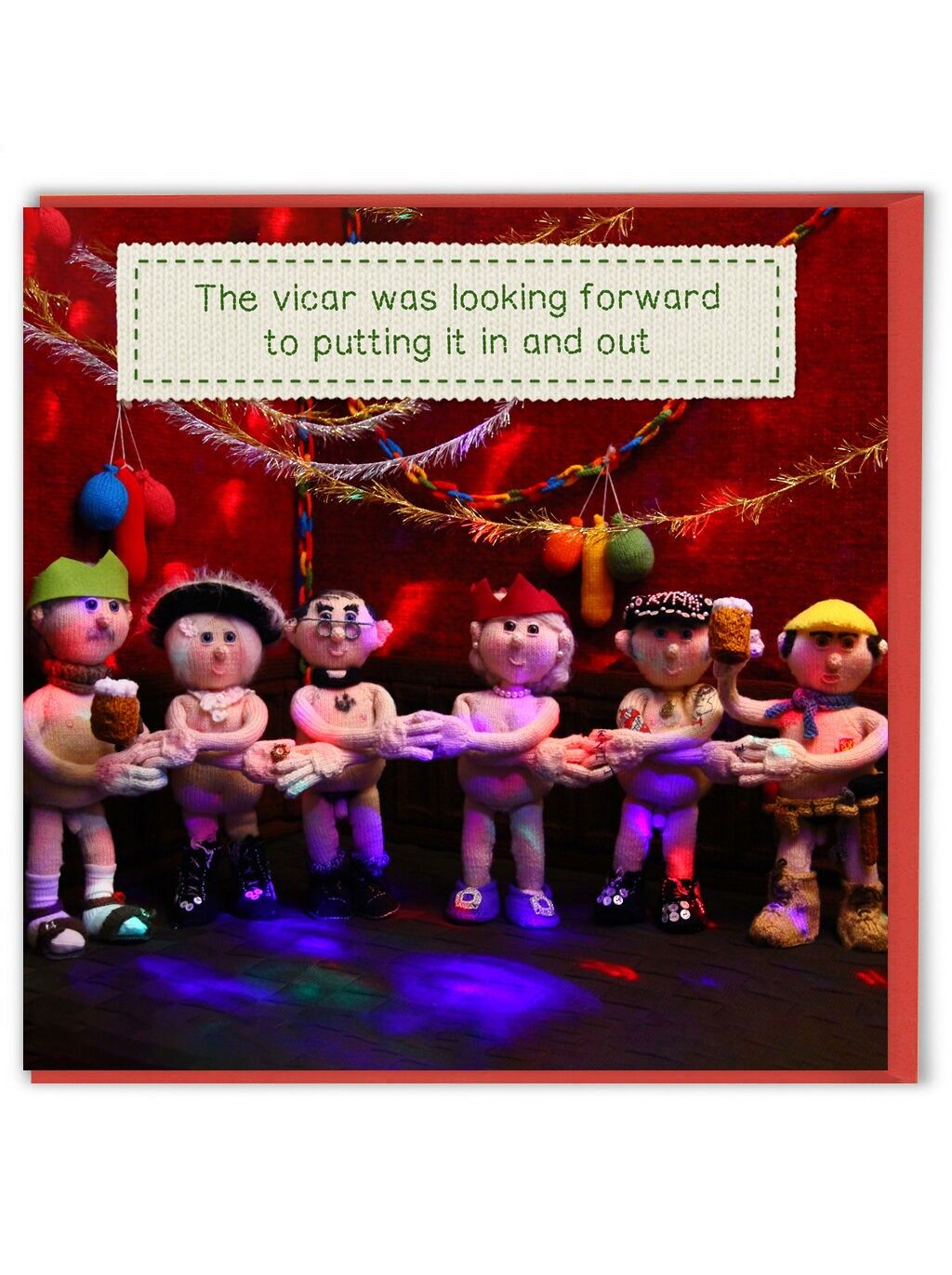 Divertente biglietto di Natale - Mettilo dentro e fuori di Nudinits