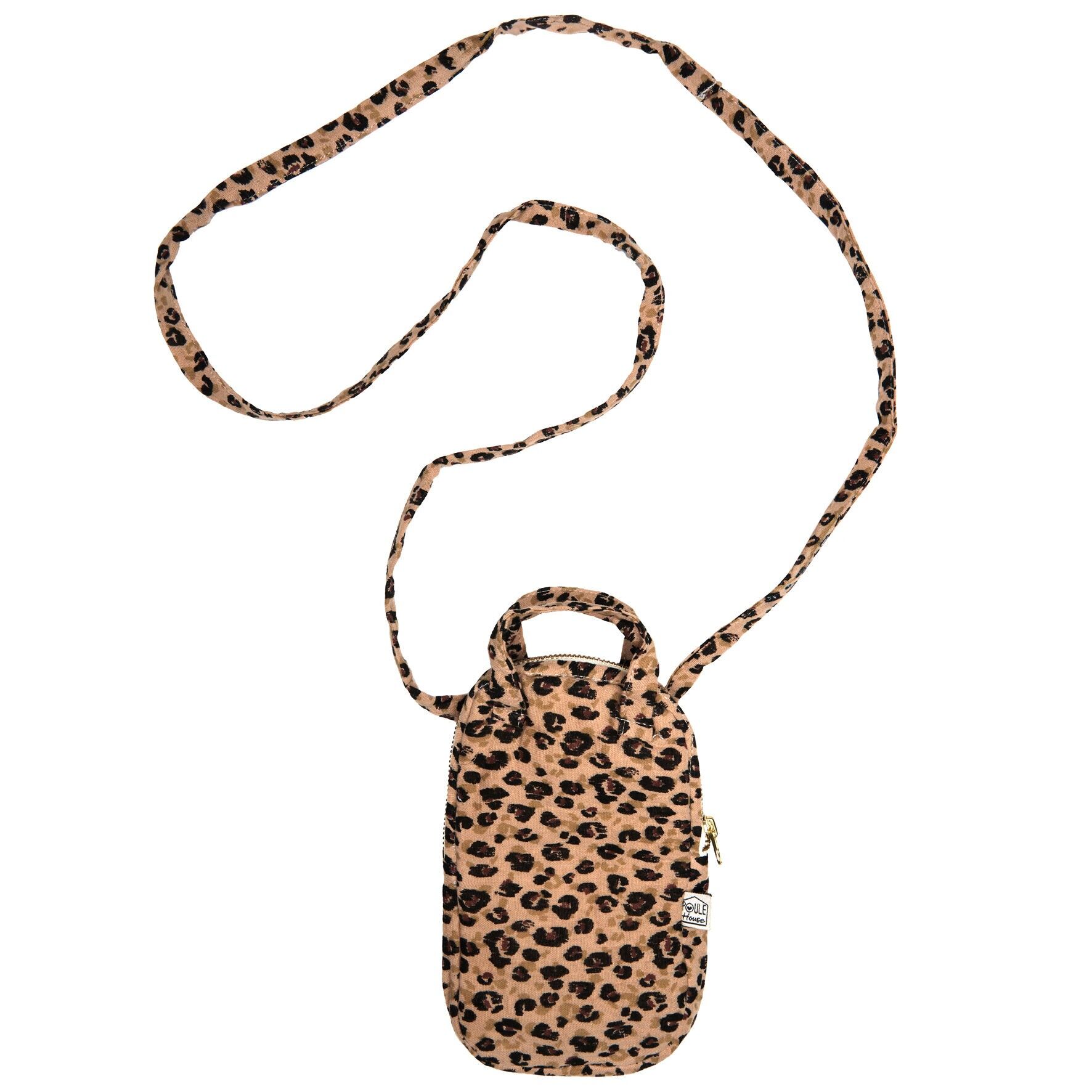 Mini Cell Phone Crossbody Bag - Leopard