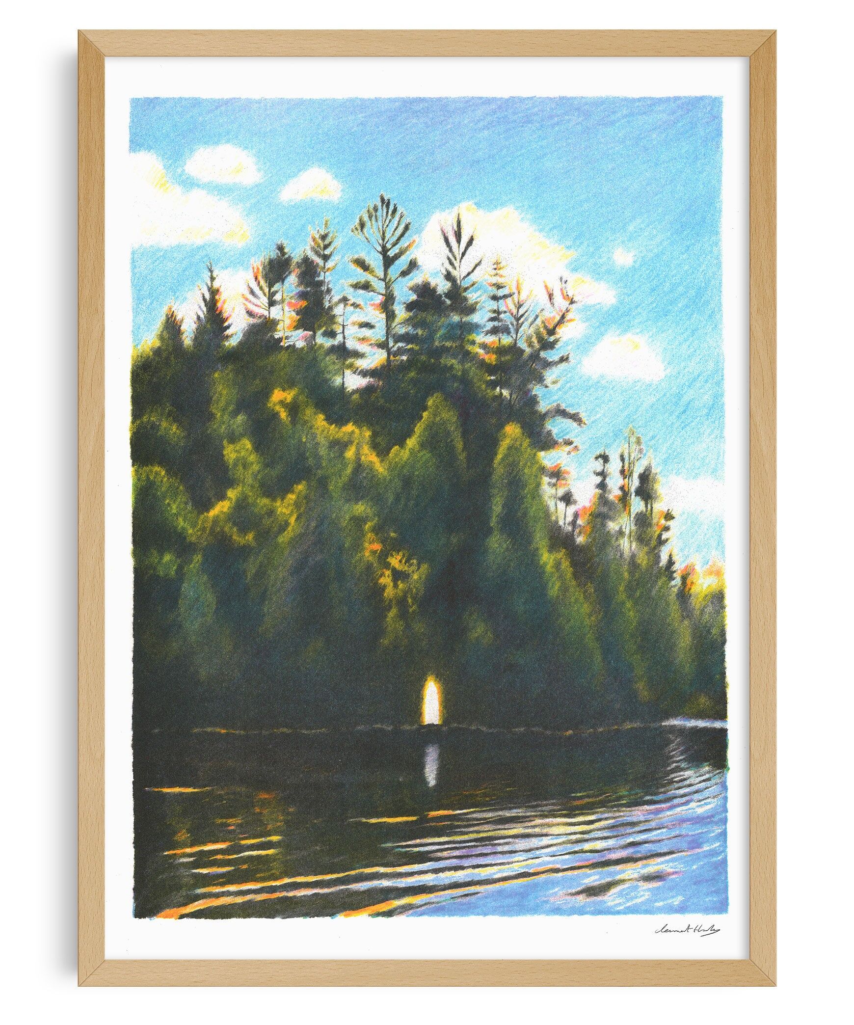 A3 Poster - Clément Thoby - Falcon Lake — Charlotte Le Bon, 2022