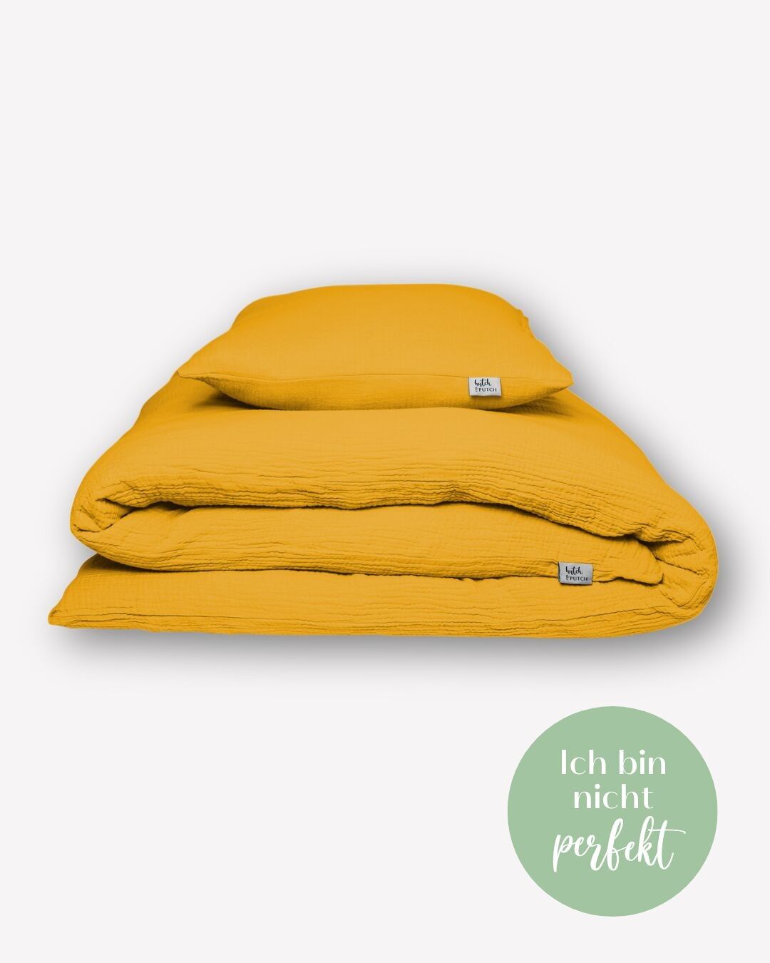 Musselin-Bettwäsche • Sunflower • 135x200 cm • Kissen 80x80 cm • Liebe auf den 2. Blick