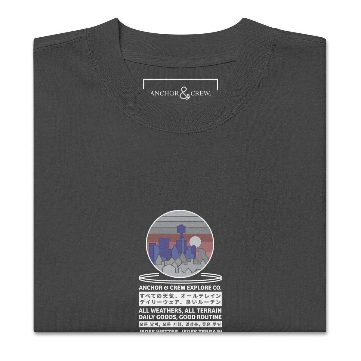 City Drive Explore Co.T-shirt en coton surdimensionné