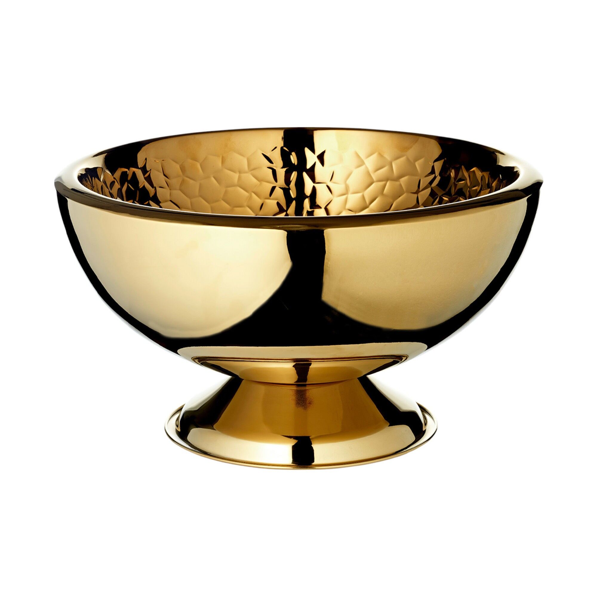 Sektkühler Bruno gold innen gemustert Ø 43 cm