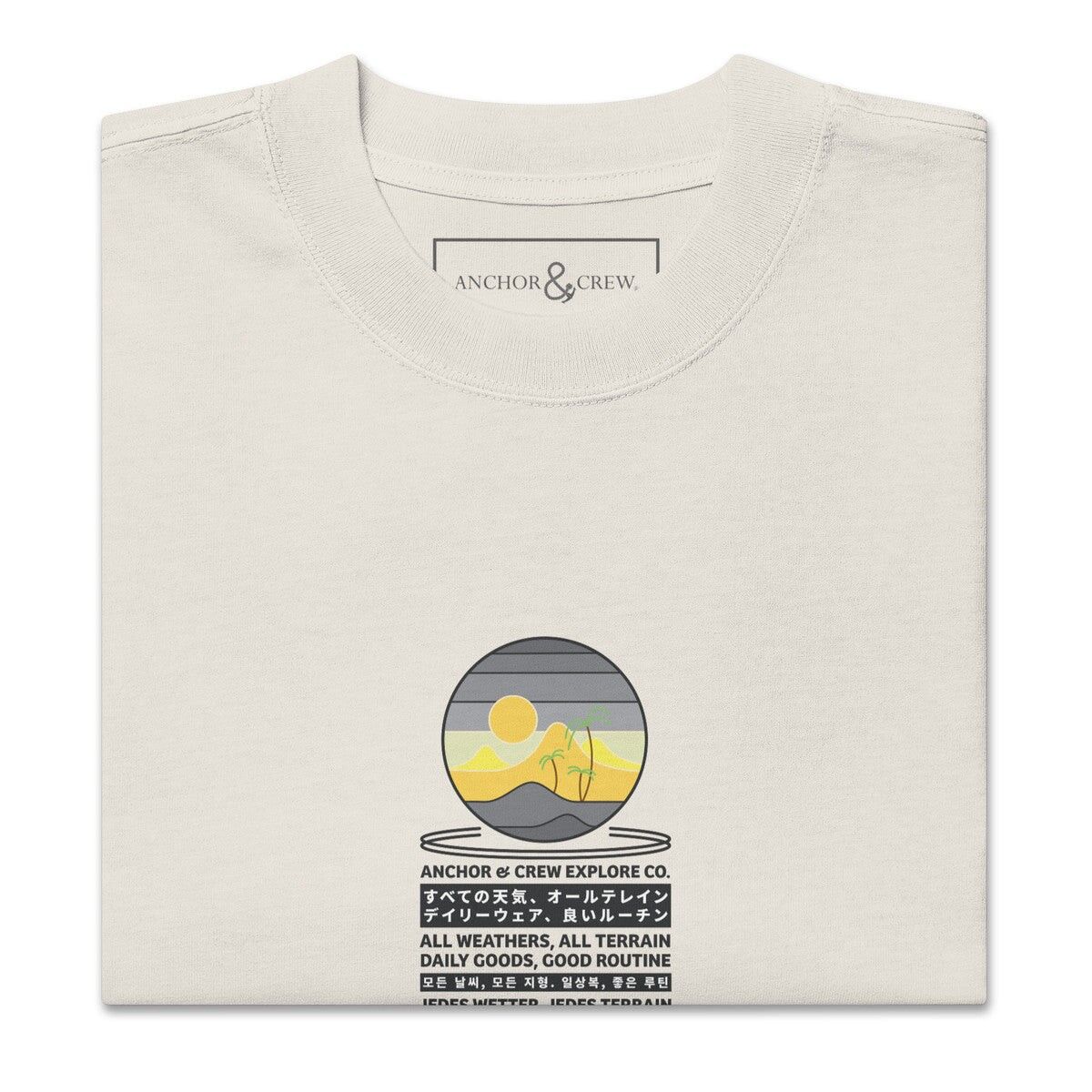 Desert Surf Explore Co.T-shirt en coton surdimensionné