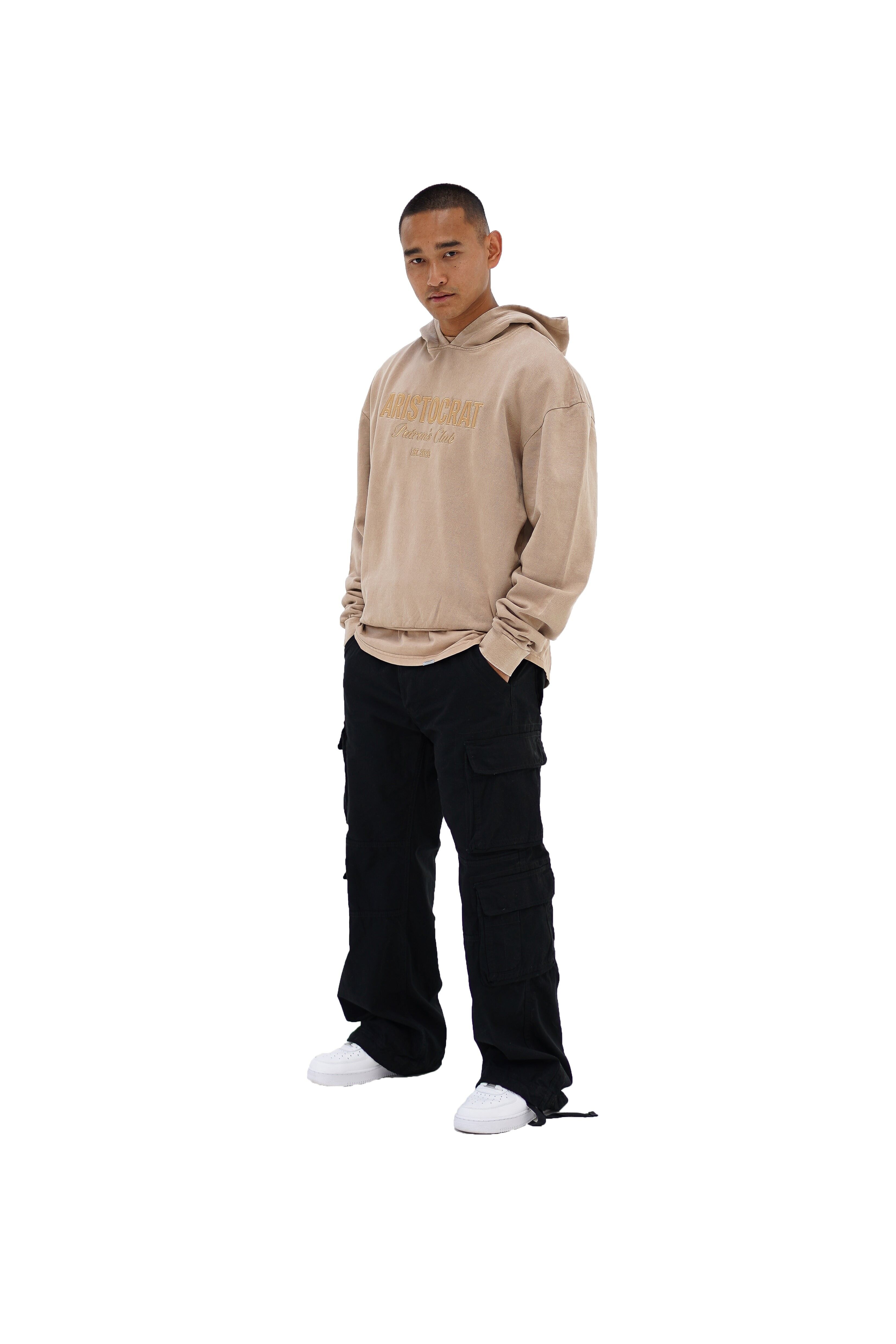 SUDADERA CON CAPUCHA TONAL DEL CLUB DE PATRONOS ARISTOCRAT - BEIGE