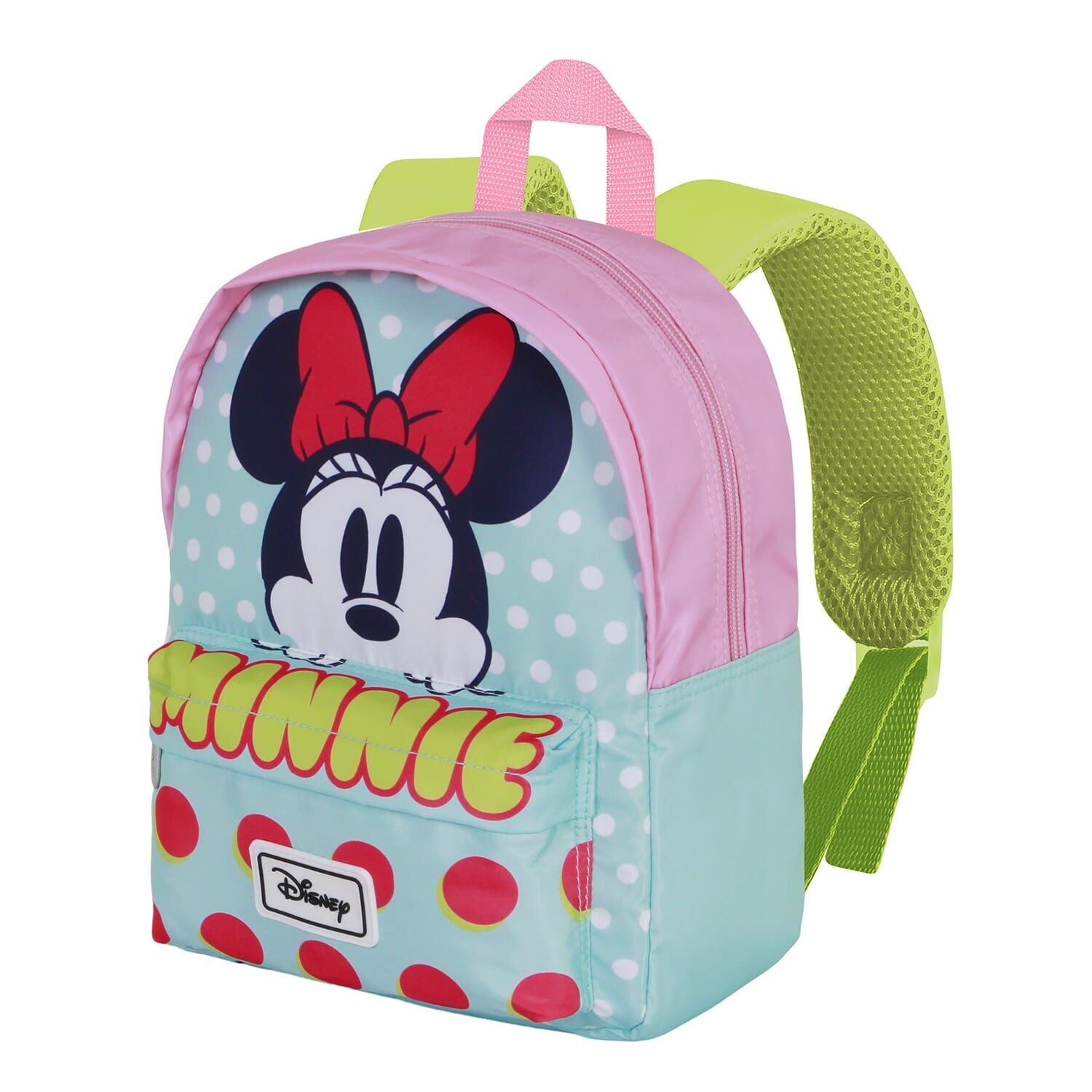 Zaino per la scuola materna Disney Minnie Mouse Fluor-Joy, verde
