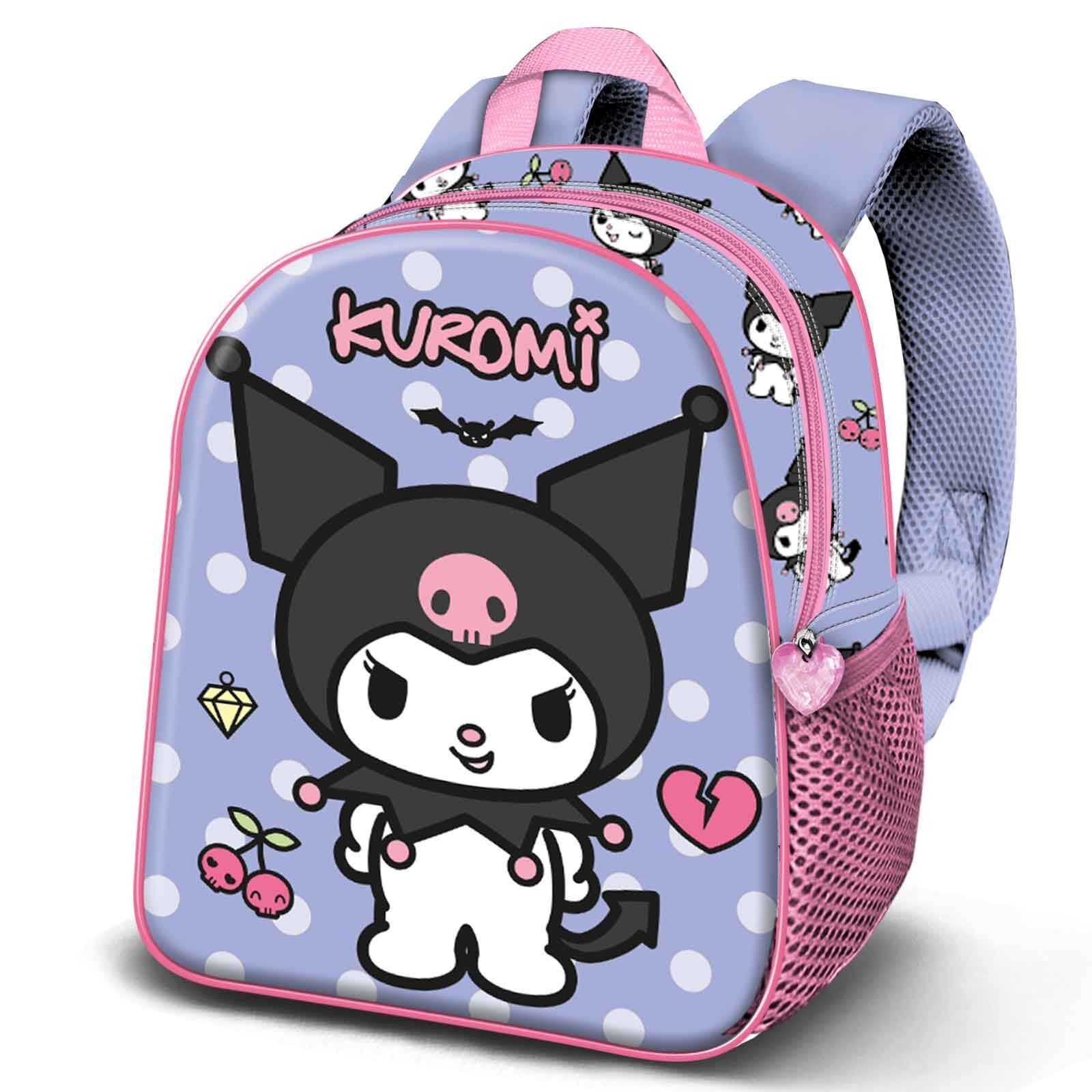 Zaino Hello Kitty Kuromi Rebel-3D Elite, malva