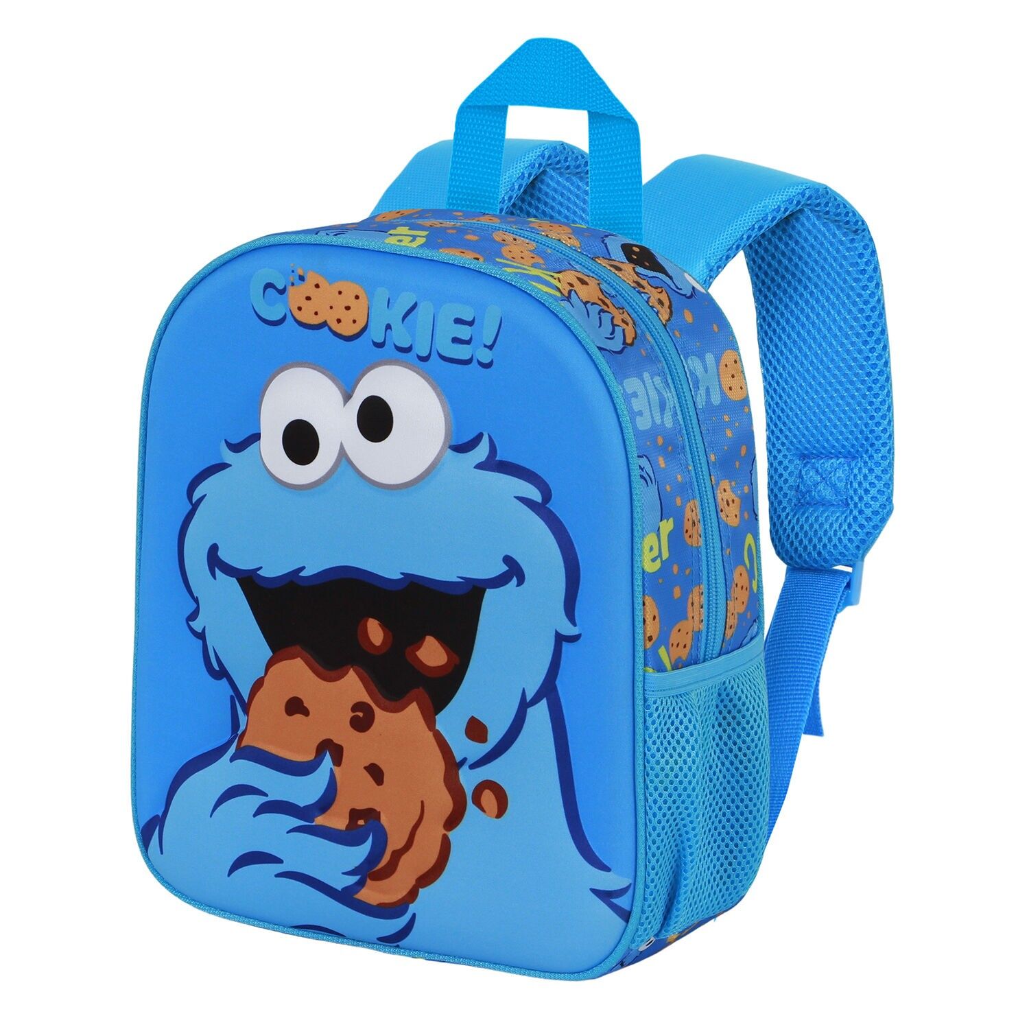 Zaino Eat-Up 3D Elite di Sesame Street Cookie Monster, blu