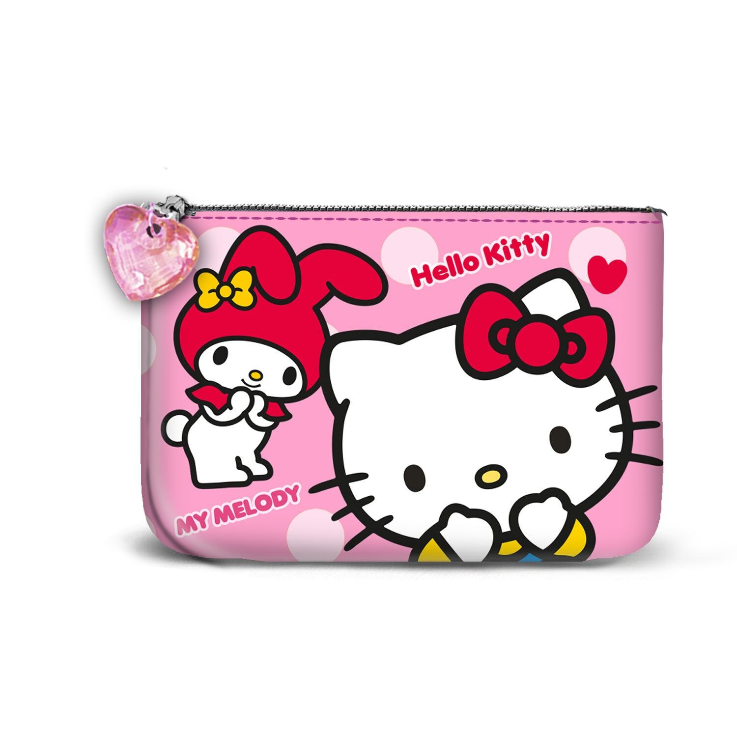 Hello Kitty Lovely Small Square Pouch, Rosa
