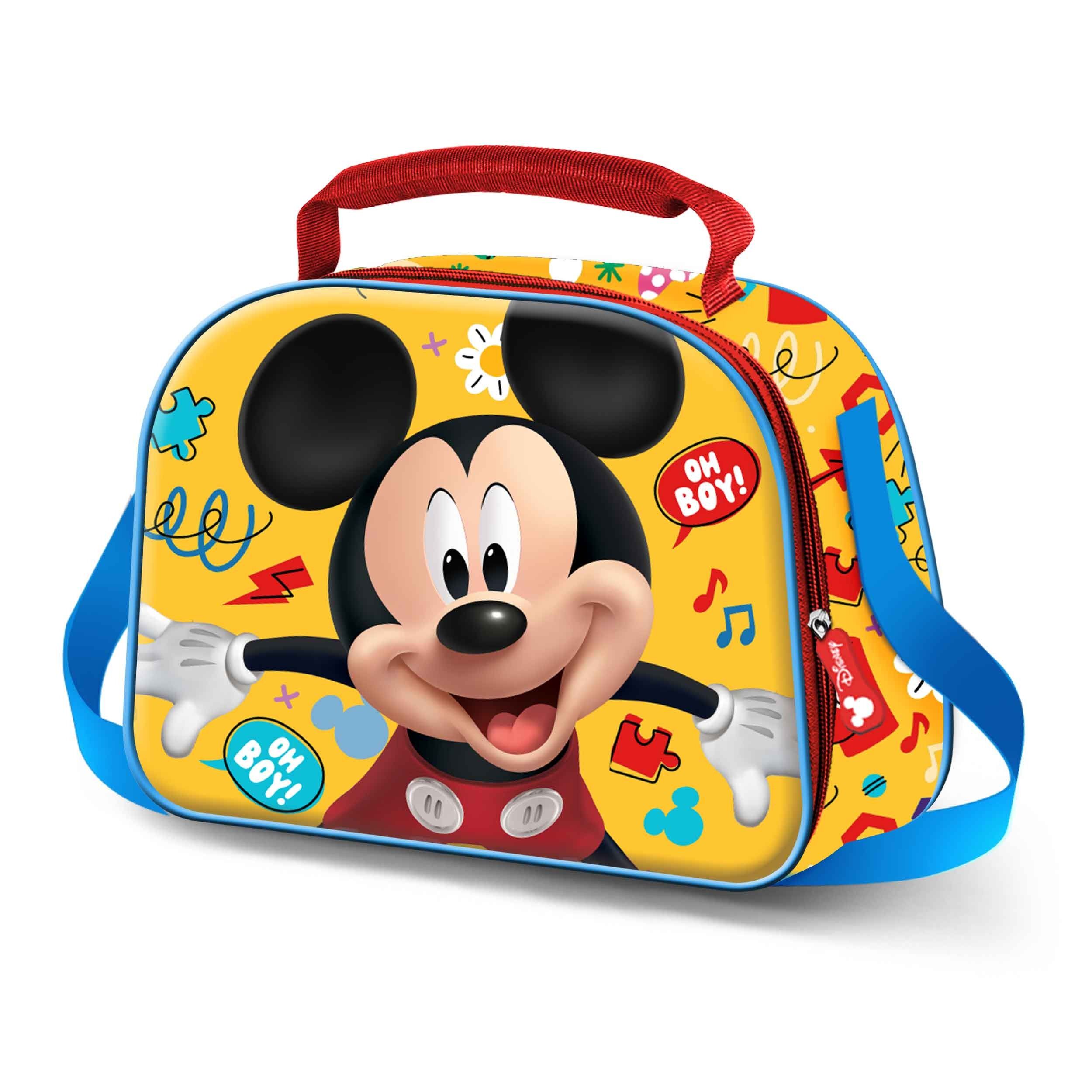 Disney Mickey Mouse Boy - Borsa per il pranzo 3D, gialla
