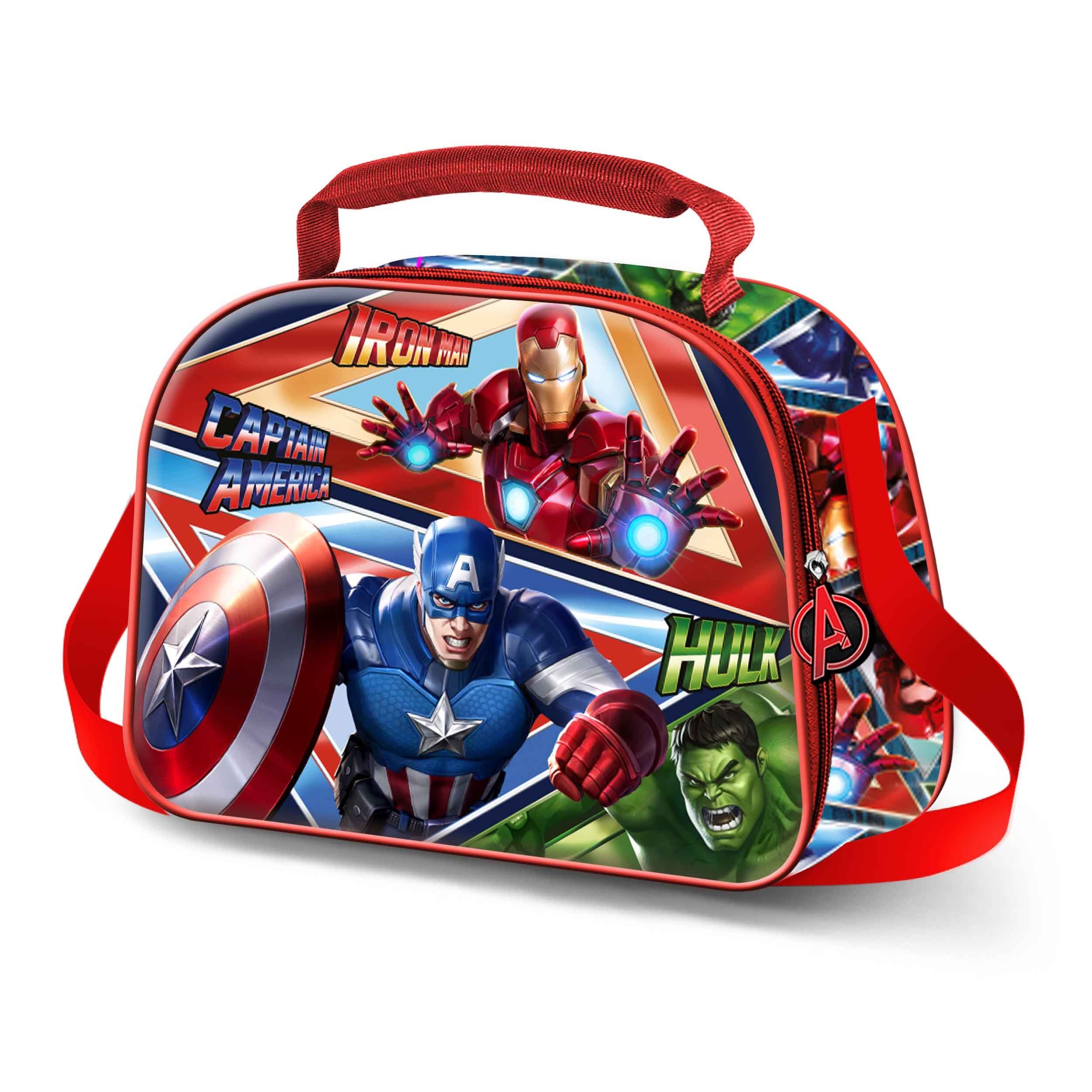 Borsa per il pranzo Marvel Avengers Battle-3D, blu