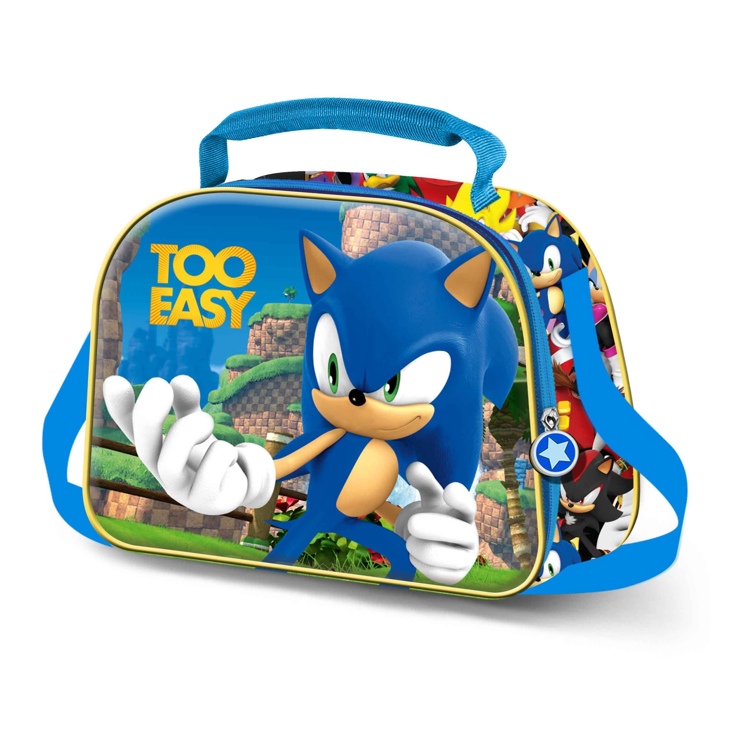 Borsa porta pranzo Sonic The Hedgehog Easy-3D, blu