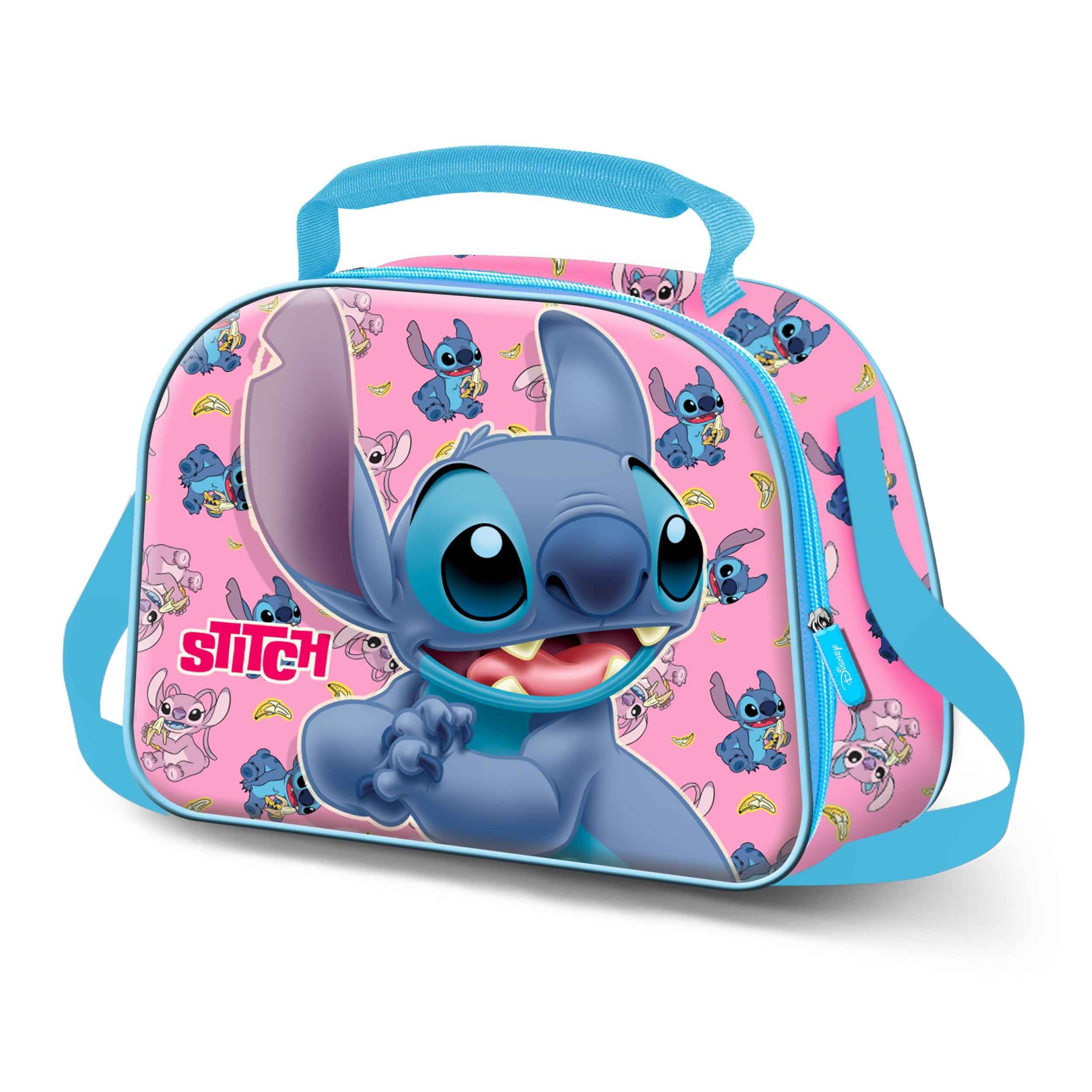 Borsa porta pranzo a sorpresa 3D Disney Lilo e Stitch, blu