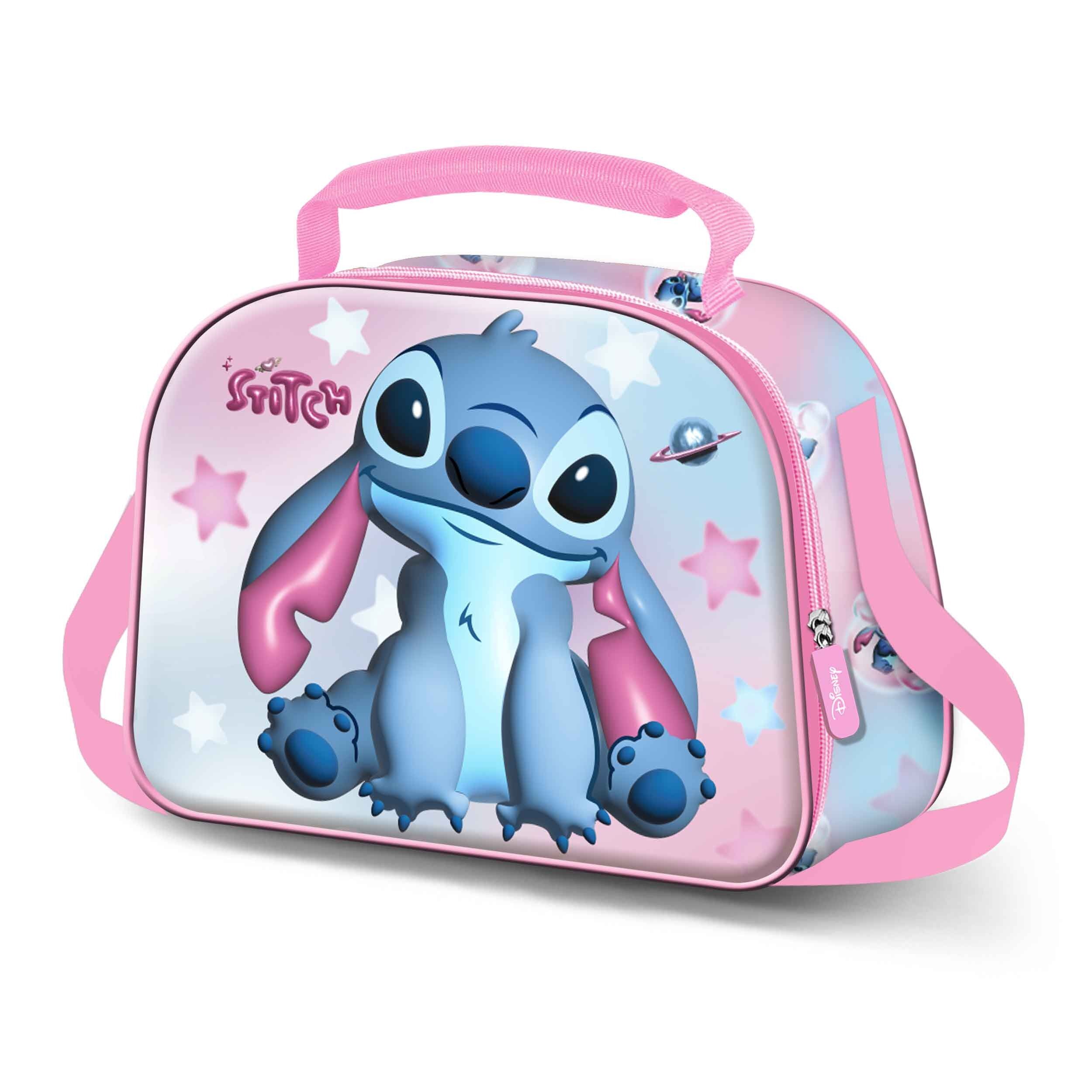 Borsa porta pranzo Disney Lilo e Stitch Cosmic 3D, rosa